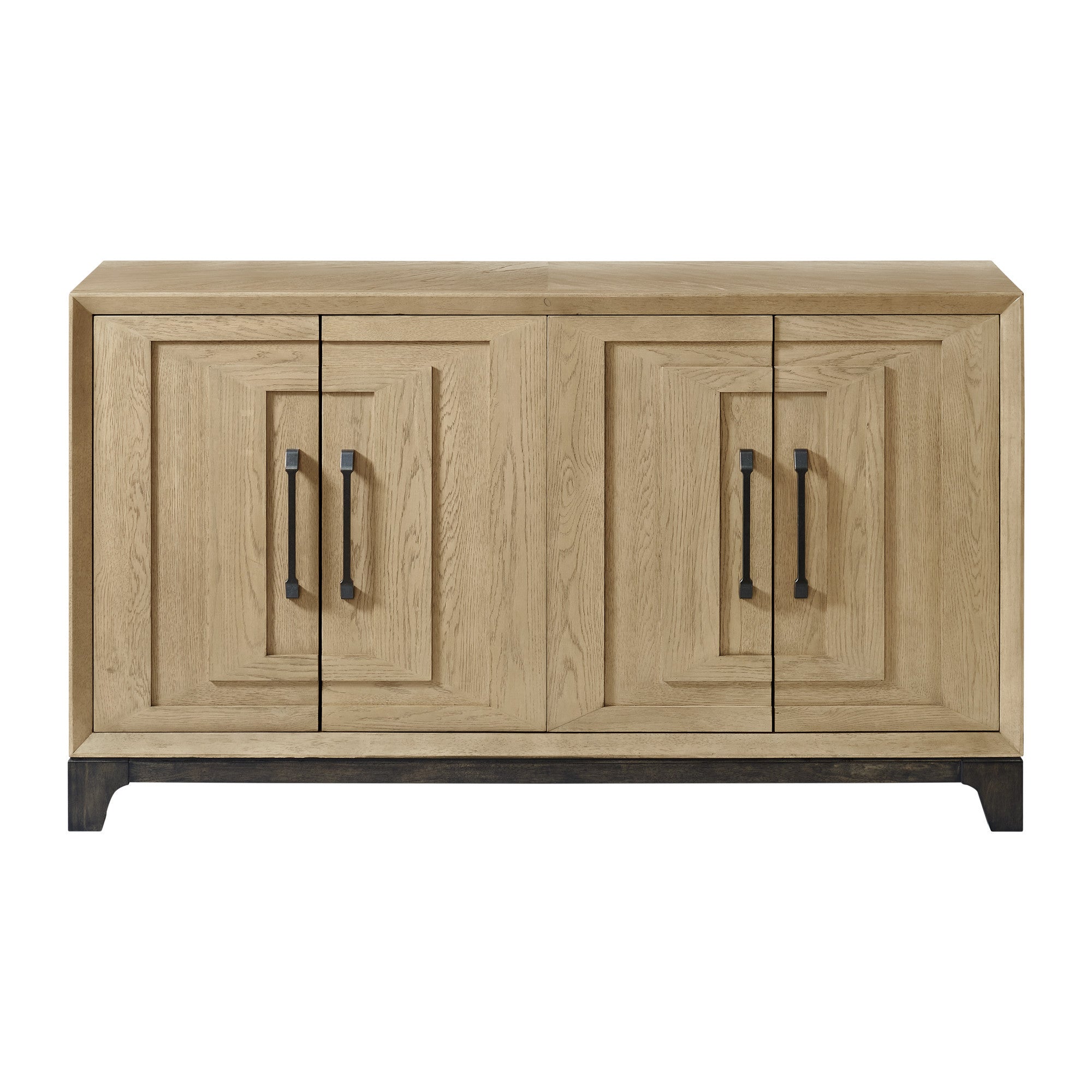 Caramel Cocoa Brown Wood Sideboard - Ample Storage
