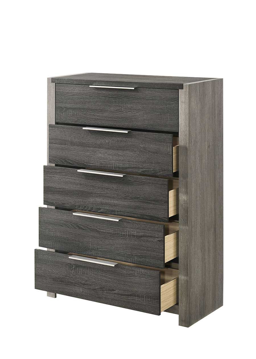 Jehoram Gray Finish Chest - Elegant Storage Solution