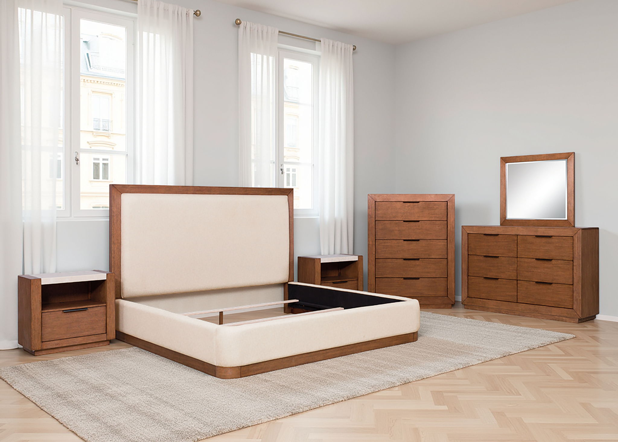 Hennington - Dresser - Medium Brown
