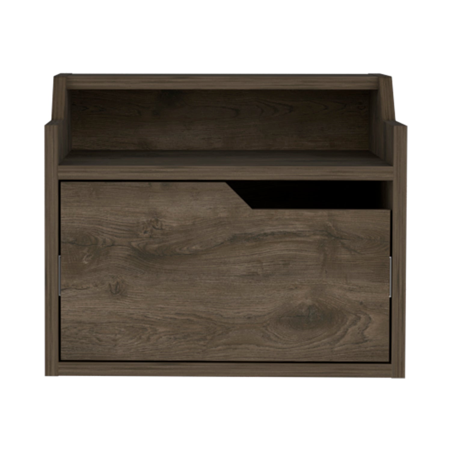 Dark Brown Floating Nightstand Chester for Stylish Bedroom Decor