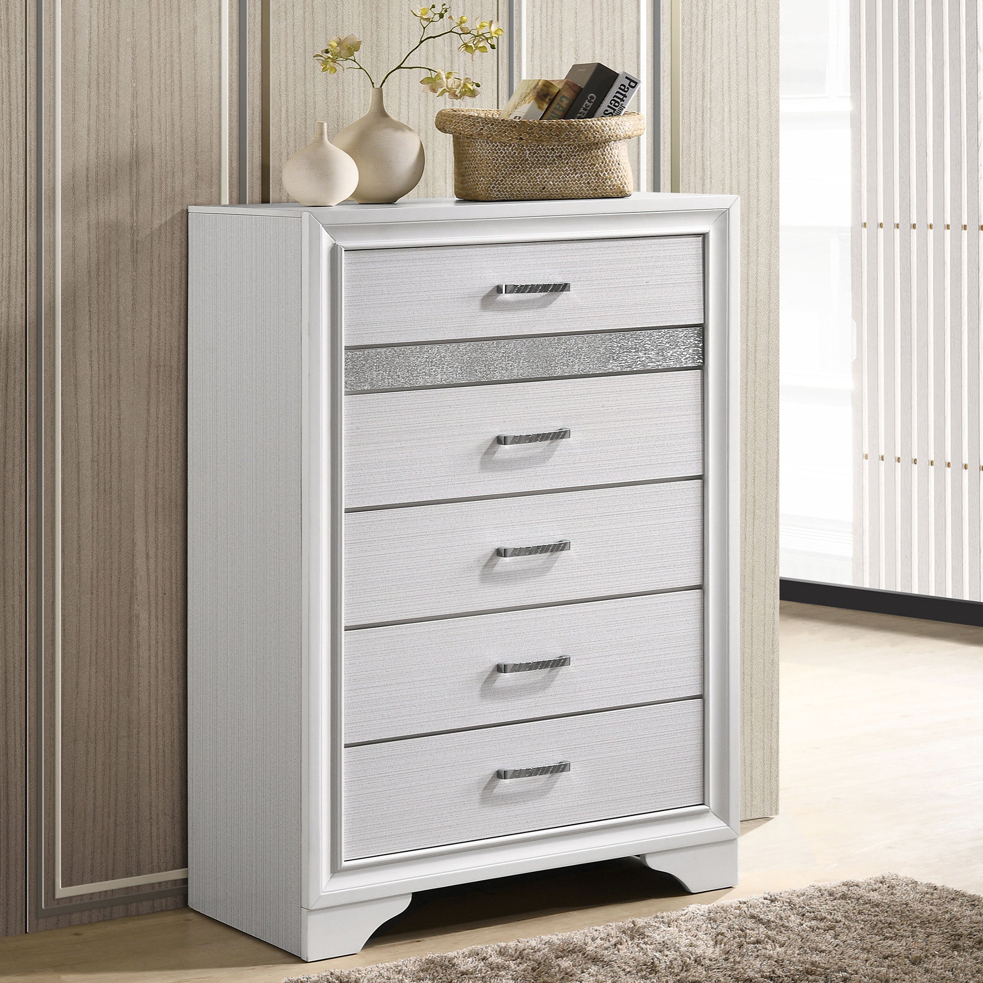 Annie White 6-Drawer Bedroom Chest