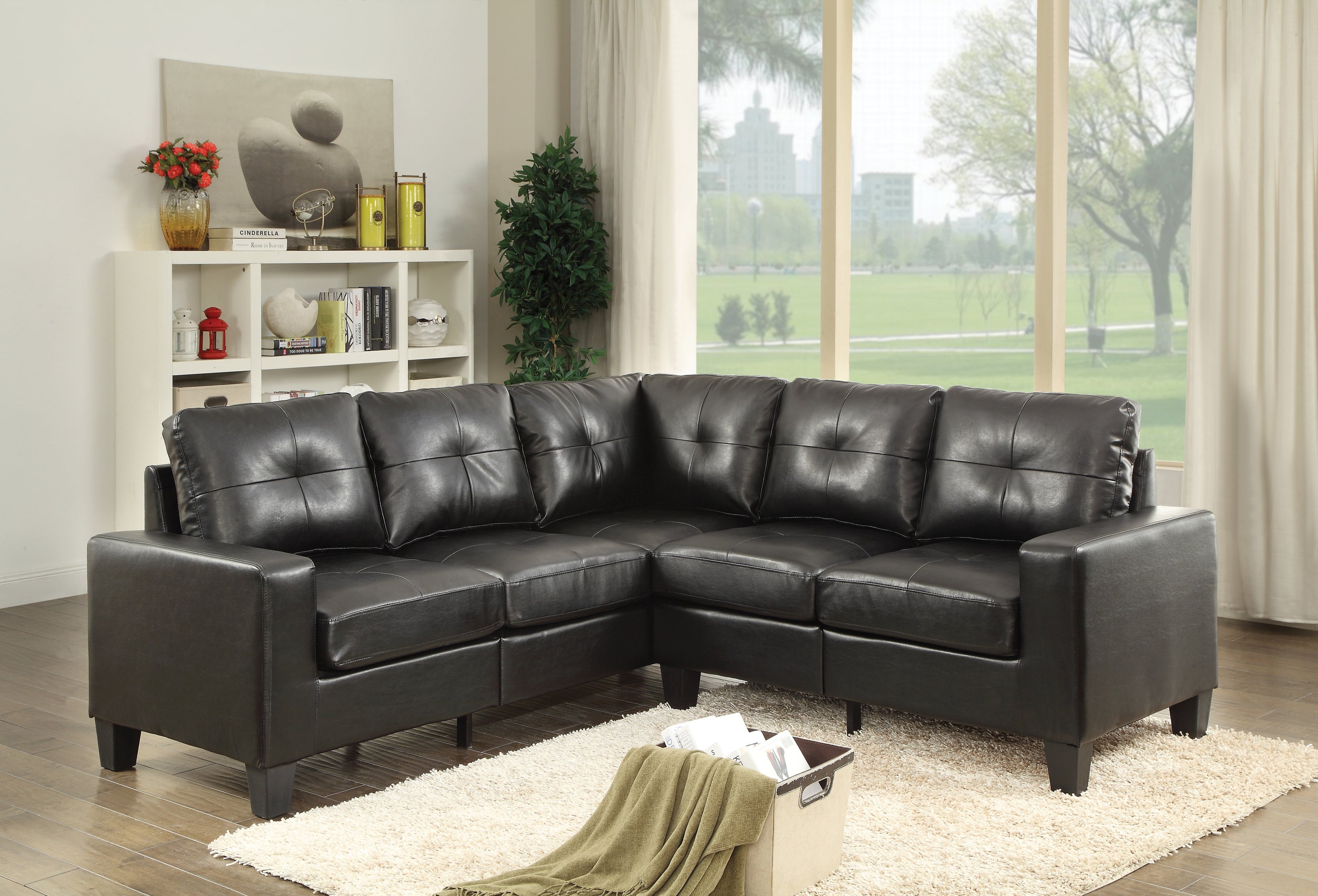 Glory Furniture Newbury G463B-SC Black Sectional