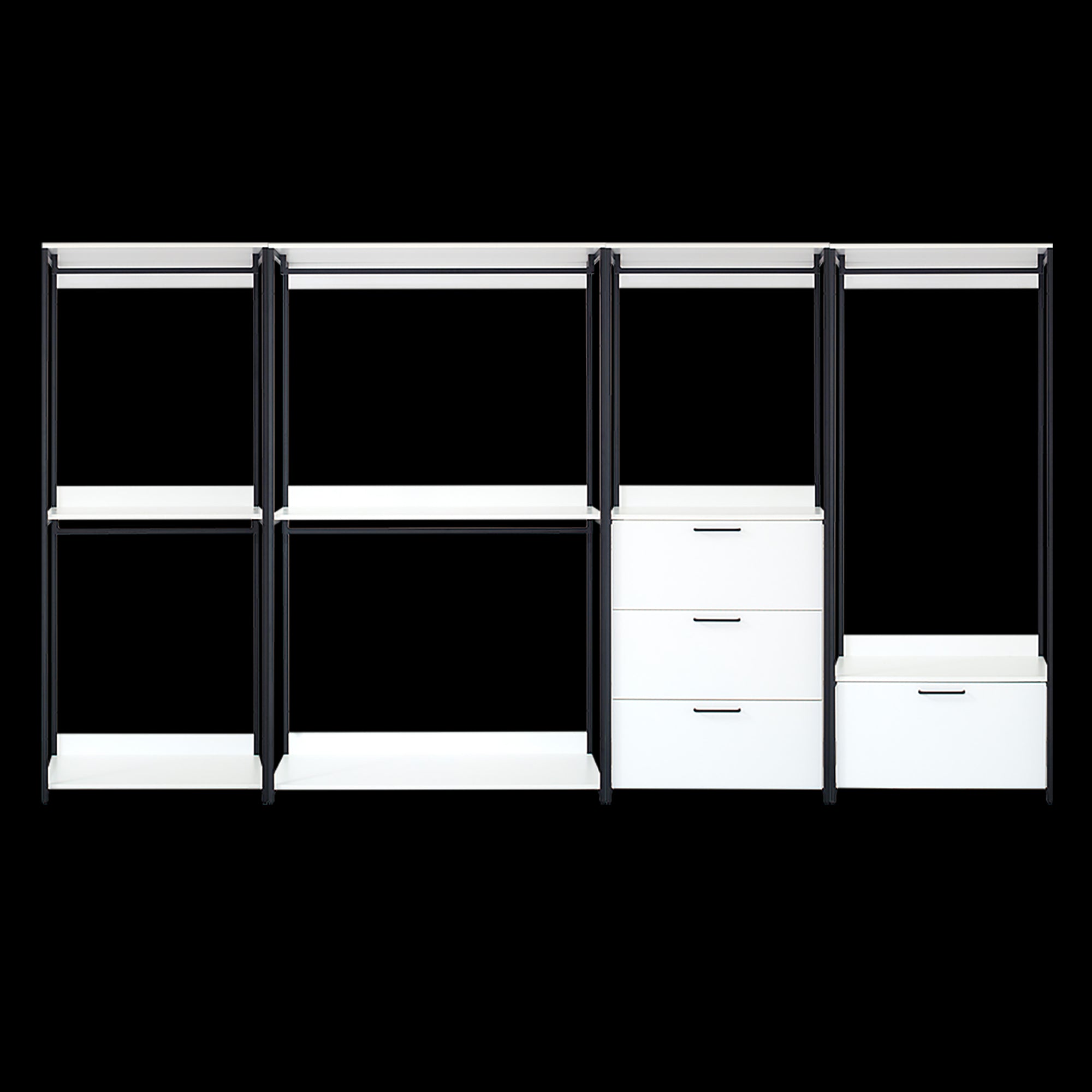 Fiona White Freestanding Walk-in Wood Closet System