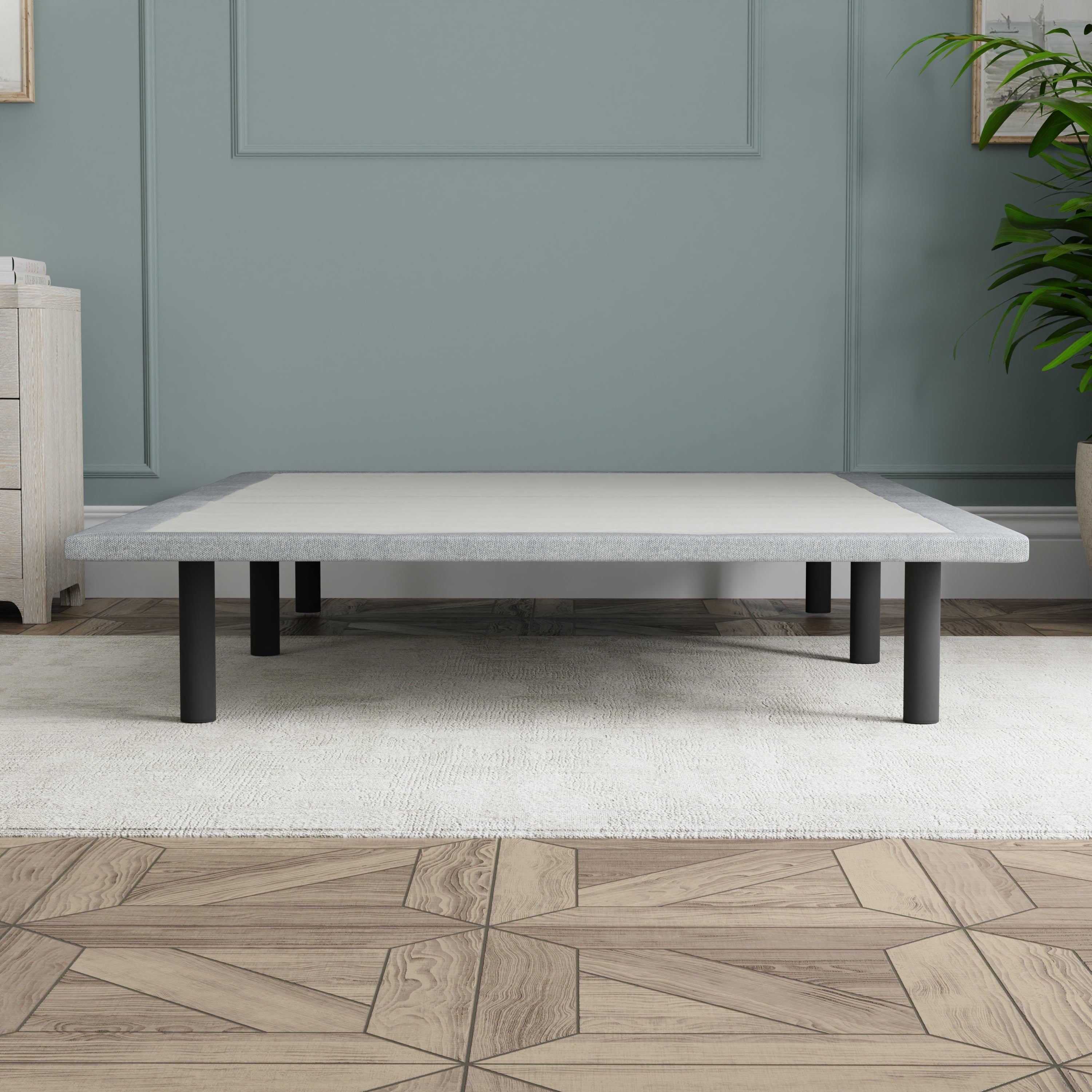 X-Plat Upholstered Twin XL Foundation Bed Base Support