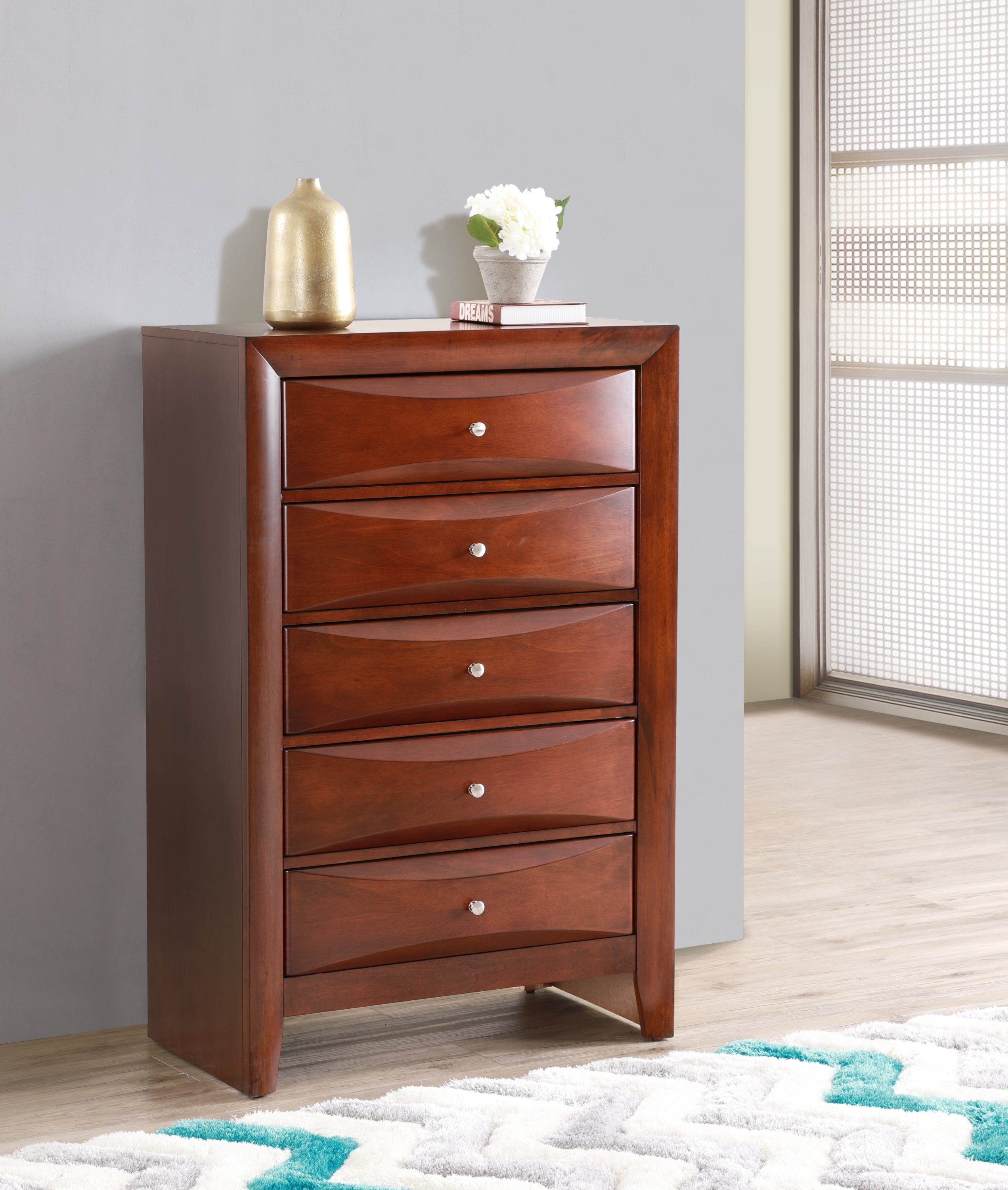 Marilla G1550-CH Cherry Chest - Bedroom Storage Solution