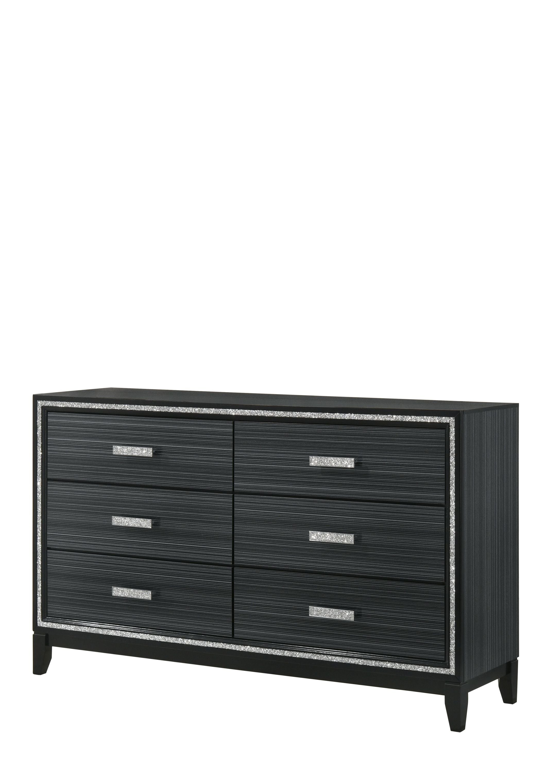 Haiden Weathered Black Finish Dresser - Stylish Storage
