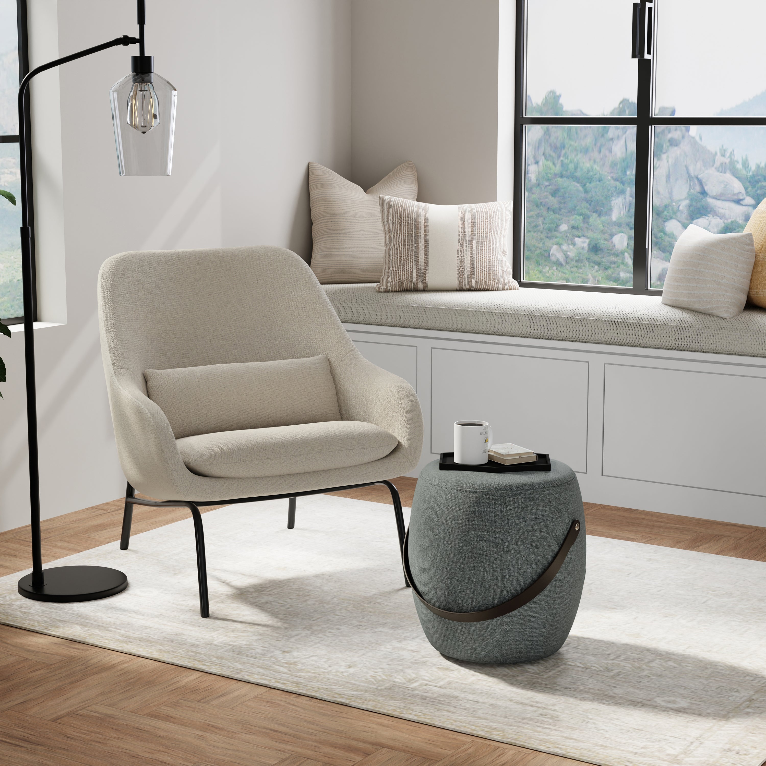 Ramsay Footstool: Stylish, Comfortable Seating Solution