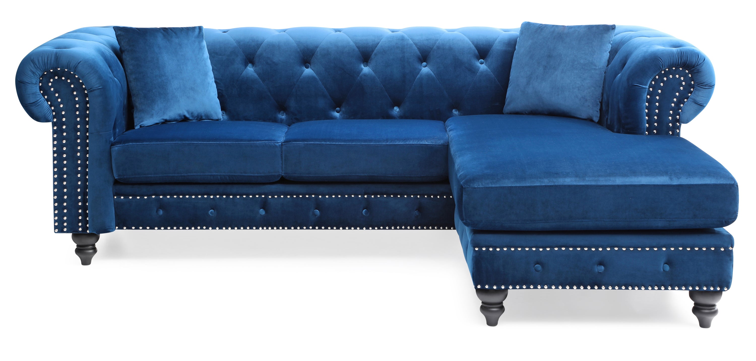 Nola G0351B-SC Navy Blue Sofa Chaise | Modern Home Furniture