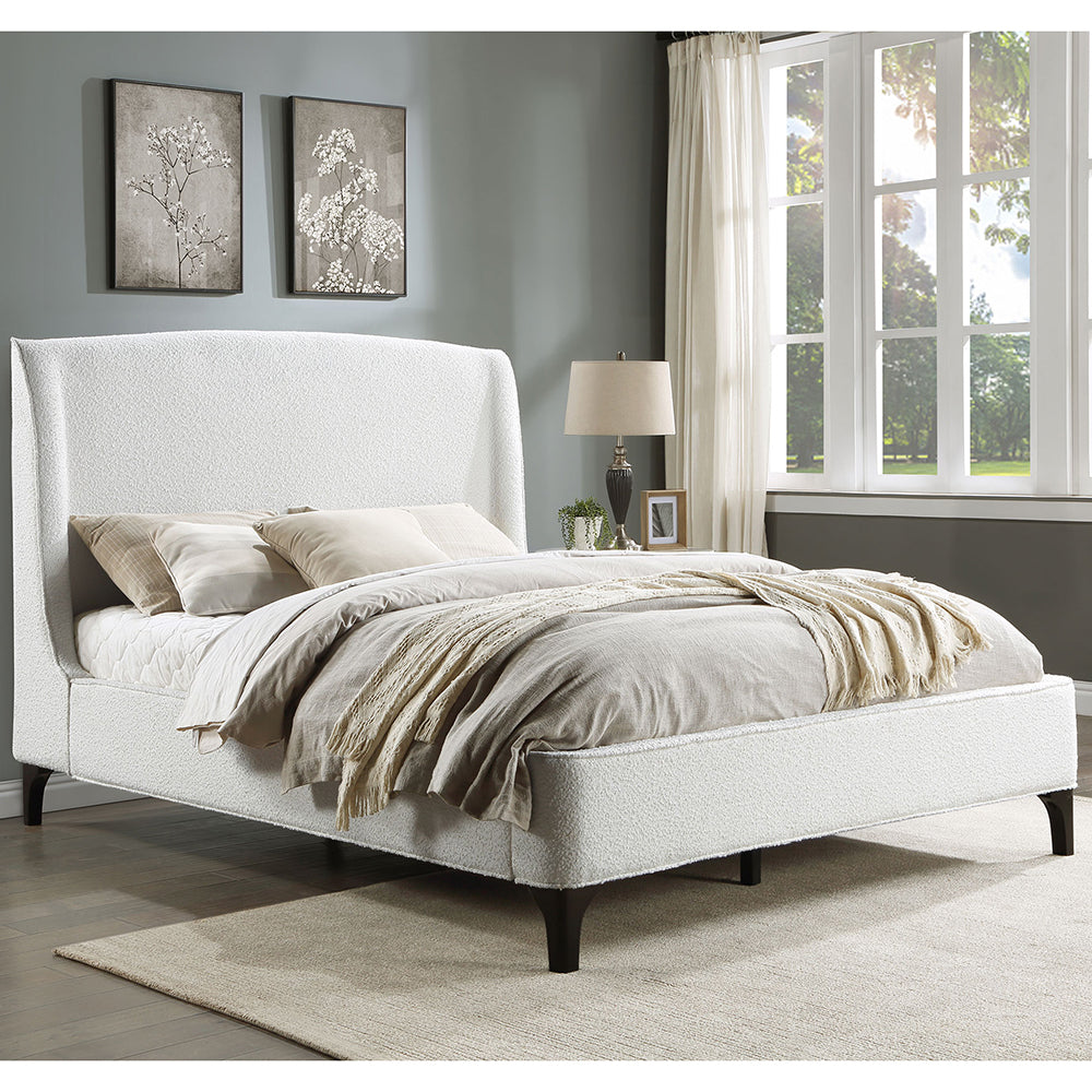 Theodore Snow Upholstered Wingback Eastern King Bed