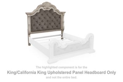 Bruchandi - Antique White - King/California King Upholstered Panel Headboard