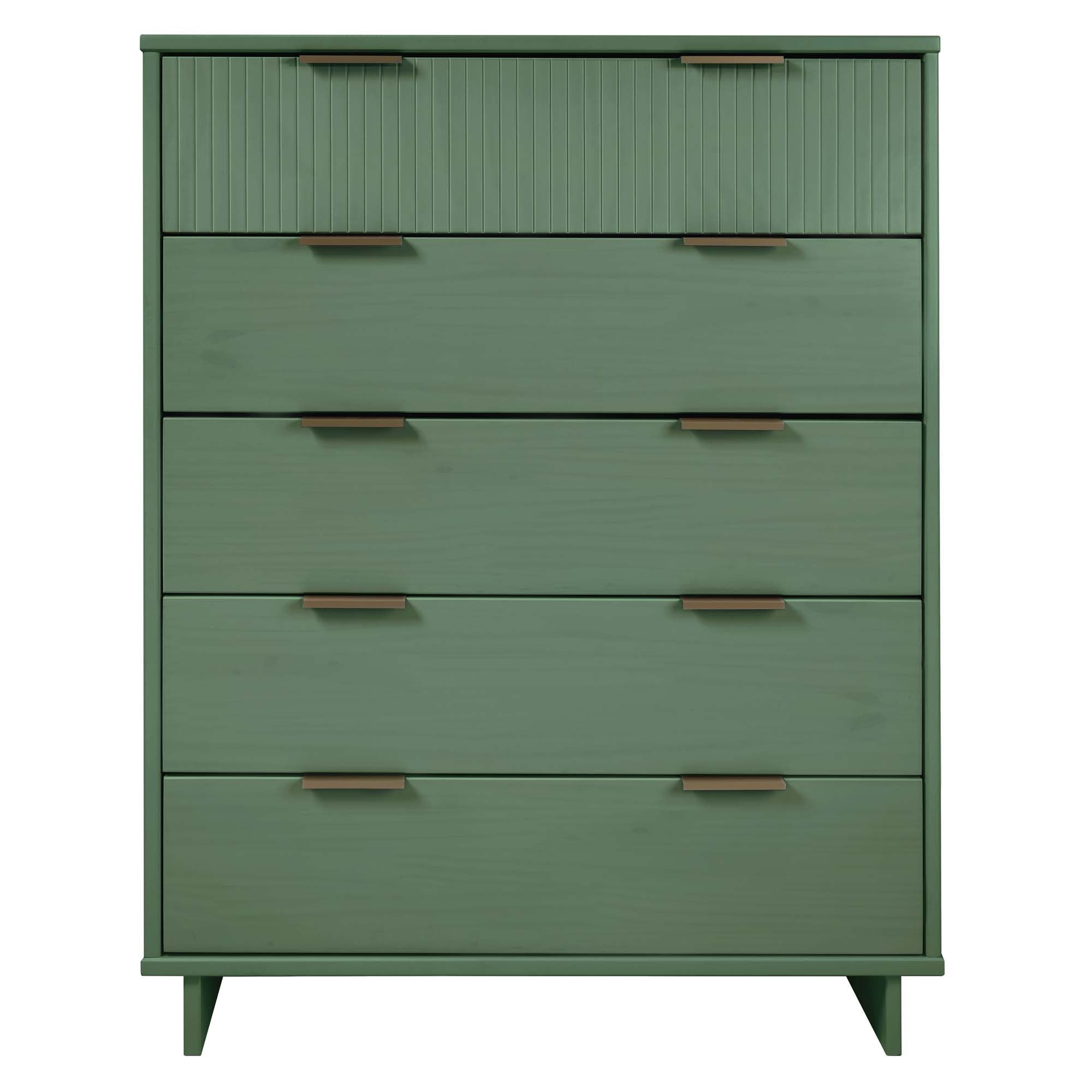 Sage Green 5-Drawer Storage Chest - Granville 38-inch
