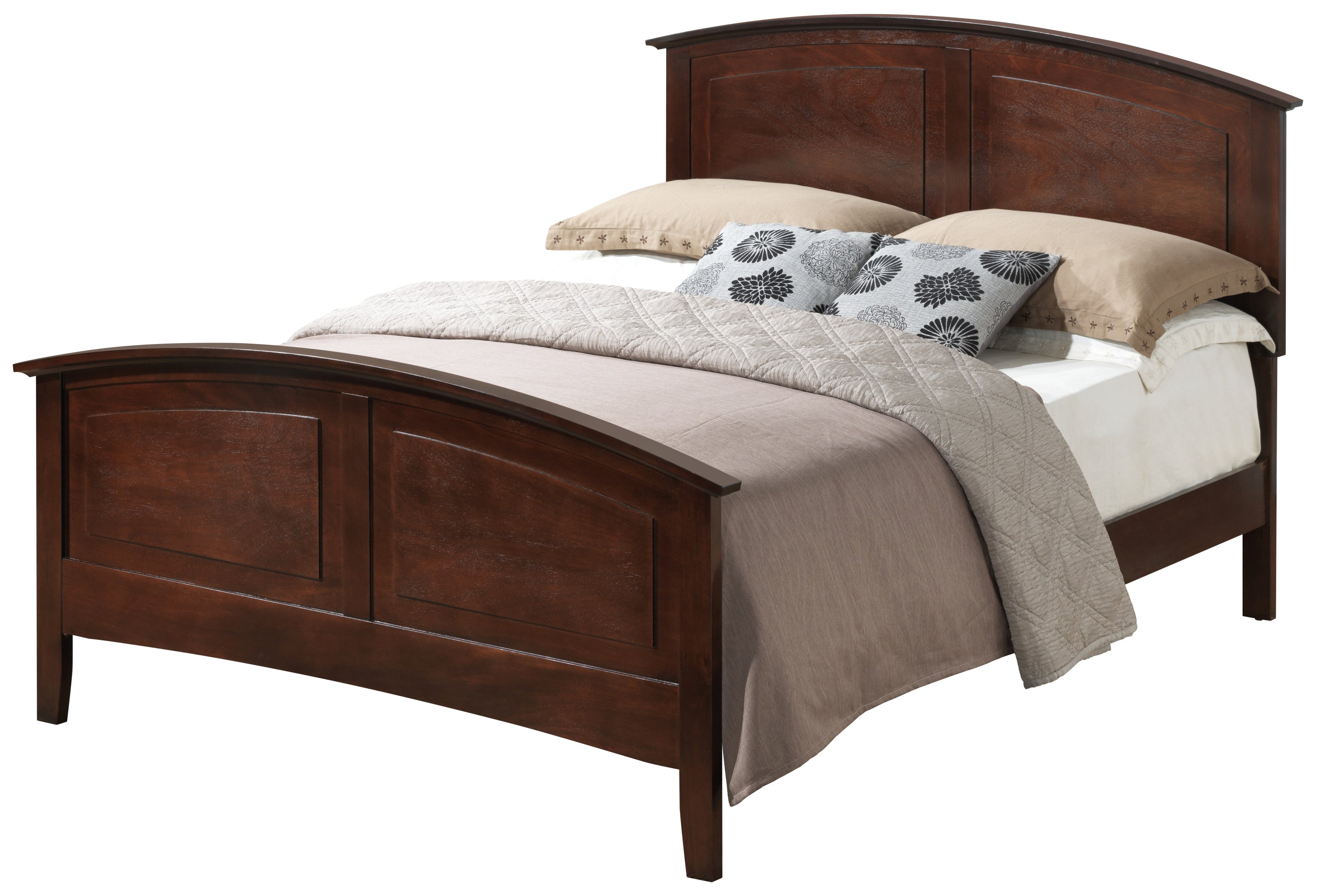 Hammond G5425A-QB Queen Bed - Cappuccino Finish, 2-Box Shipping