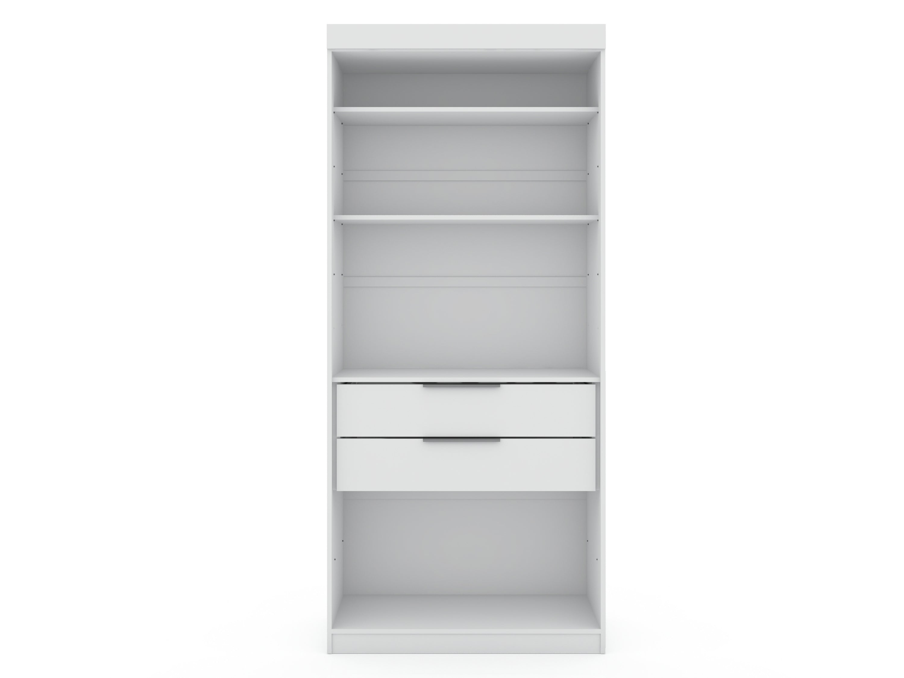 Mulberry 36" White Wardrobe Closet - Bedroom Storage