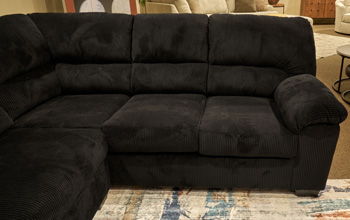 SimpleJoy - RAF Sofa With Corner Wedge - Onyx