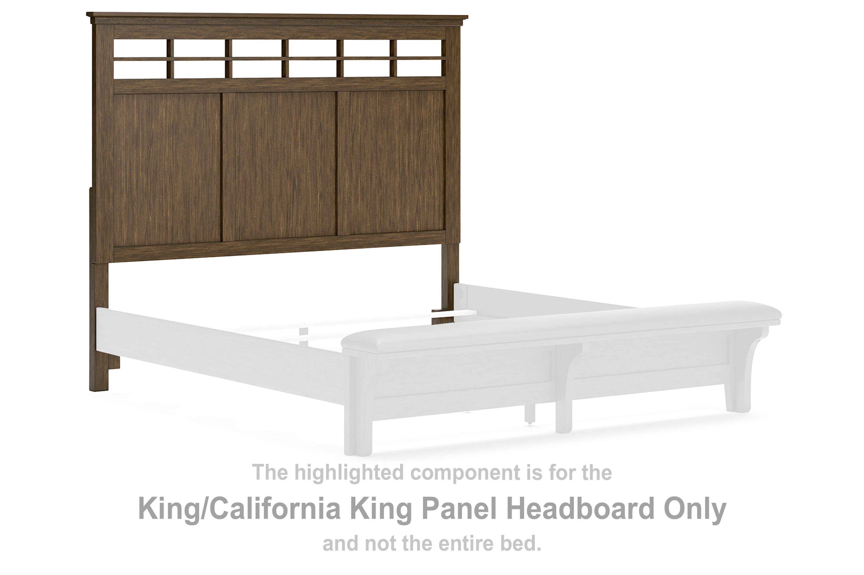 Shawbeck - Medium Brown - King/California King Panel Headboard