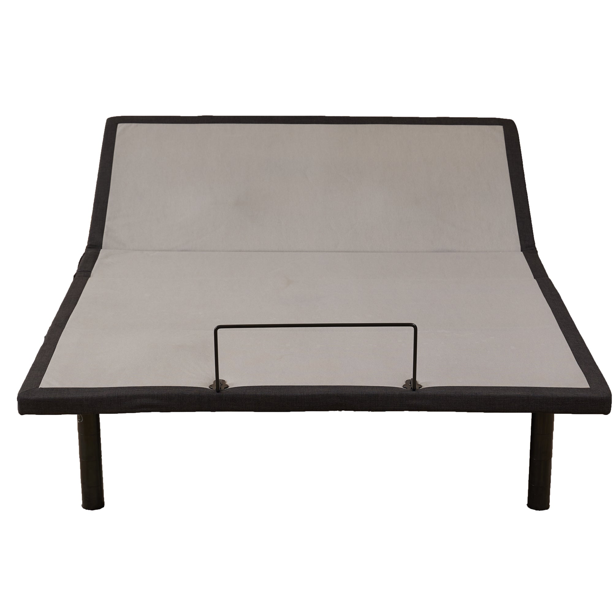 Ergonomic Queen Adjustable Bed: Zero Gravity, Grey Steel Base