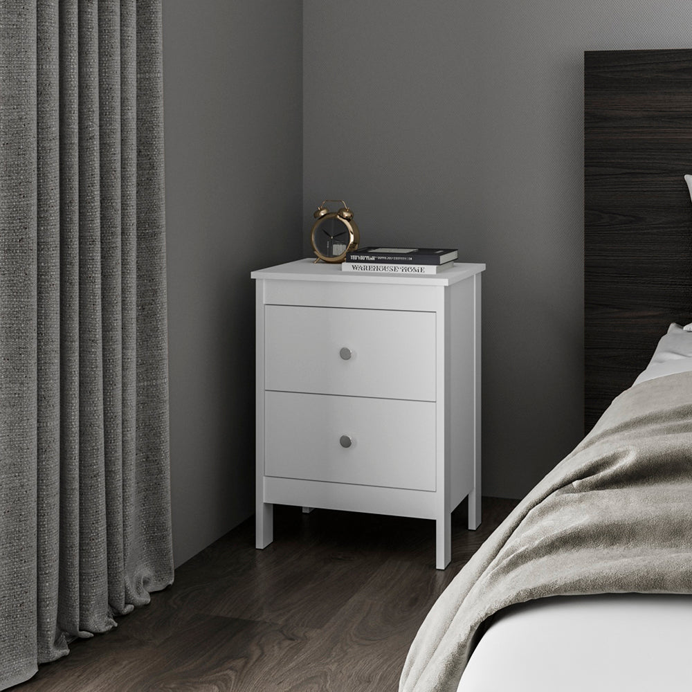 White Schaefferstown Bedroom Nightstand