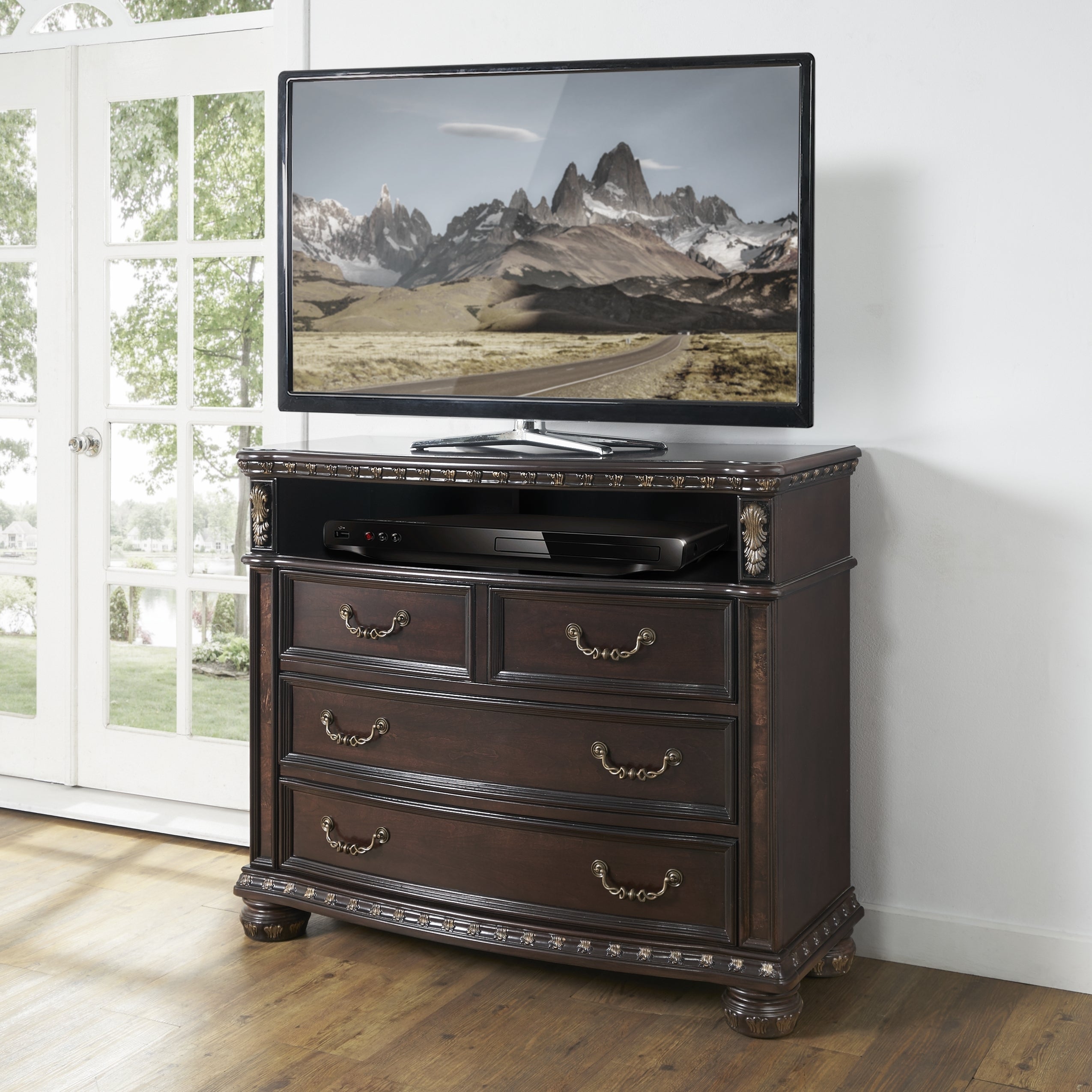 Monte Carlo Dark Brown Media Chest