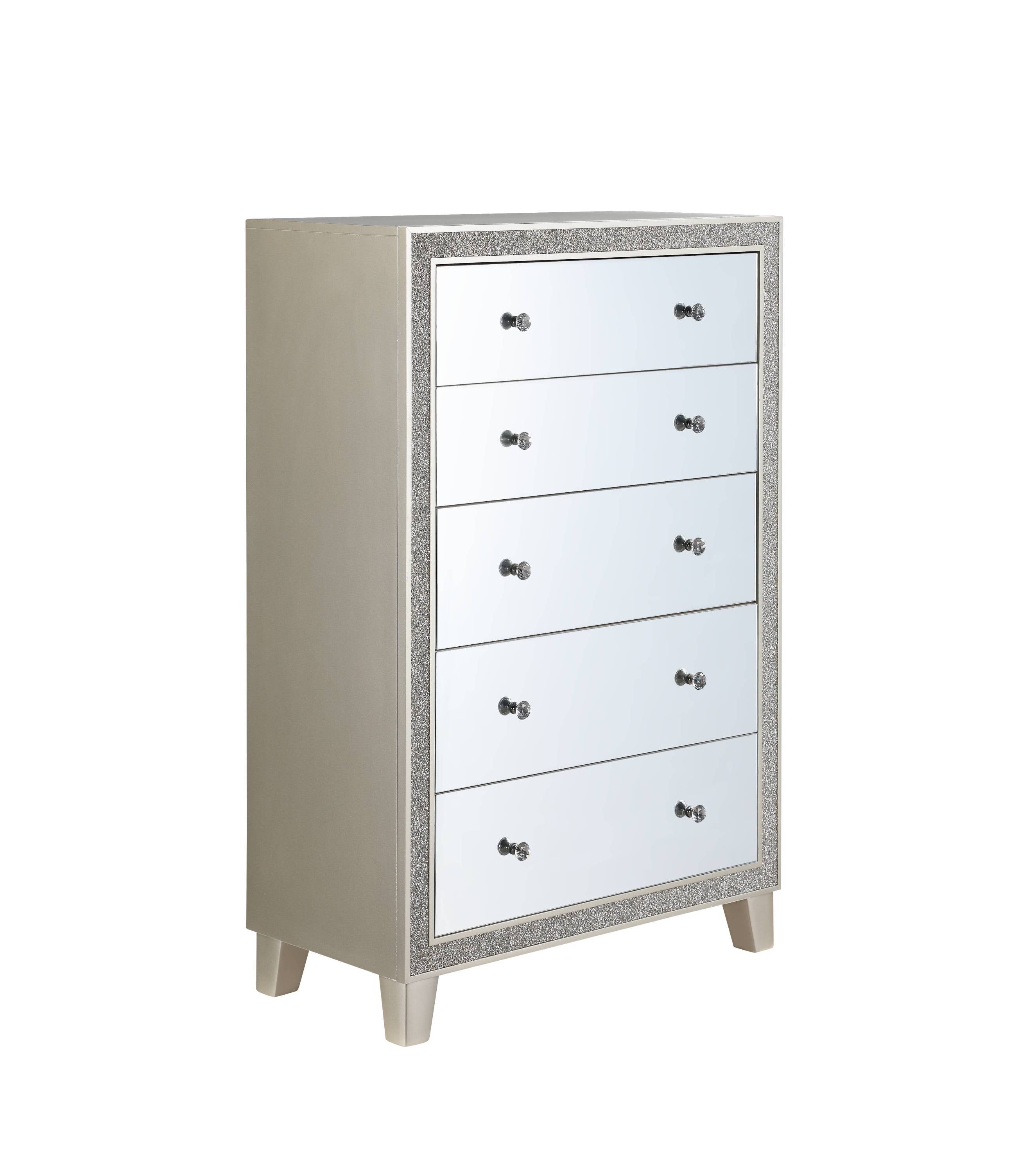 Sliverfluff Mirrored & Champagne Finish Chest