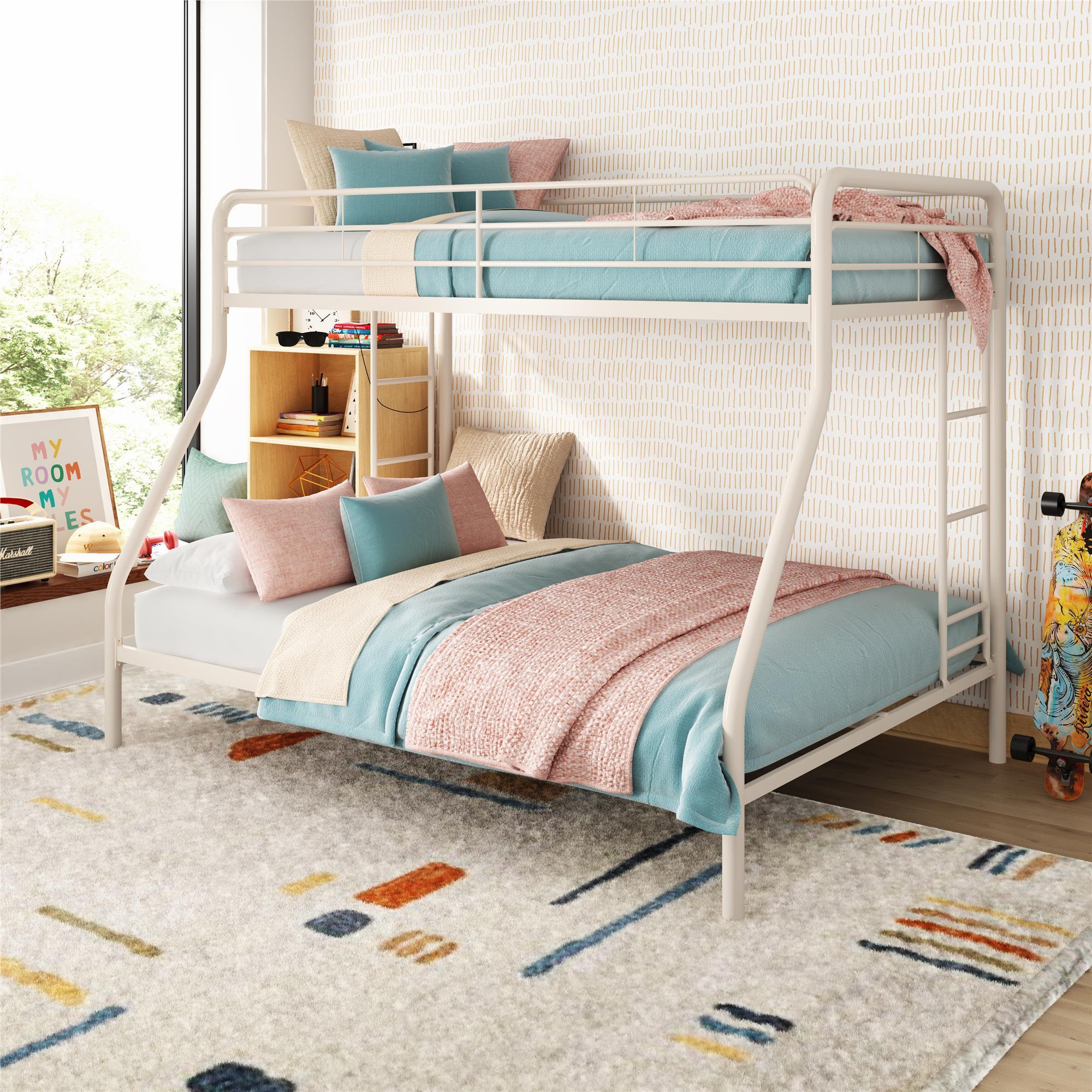 Dusty Twin over Full Metal Bunk Bed - Durable Space-Saving Kids