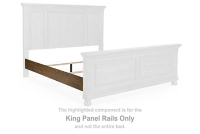 Feddinger - King Panel Rails - Medium Brown