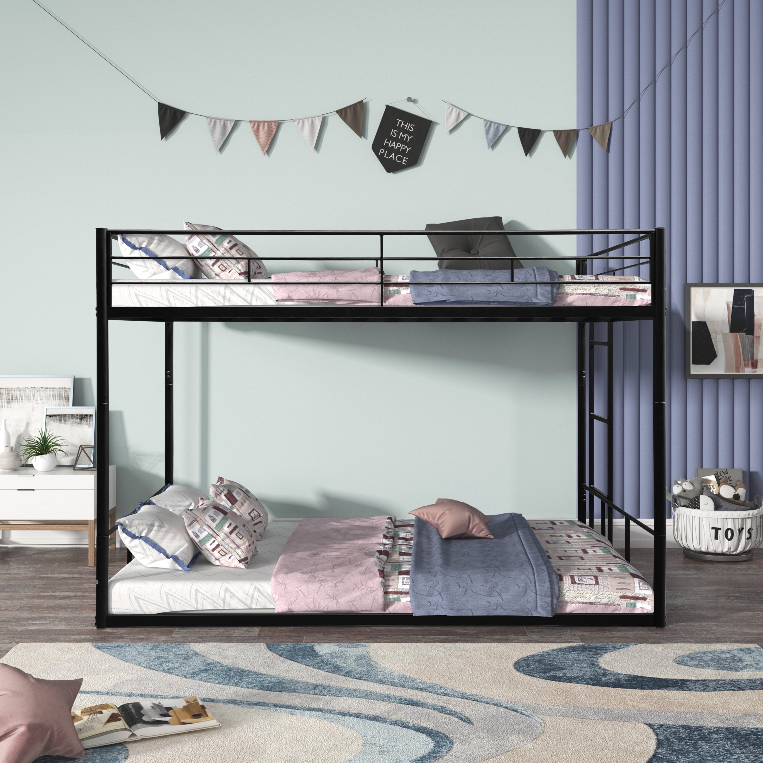 Twin Over Twin Bunk Bed - Space-Saving Solution for Kids' Rooms