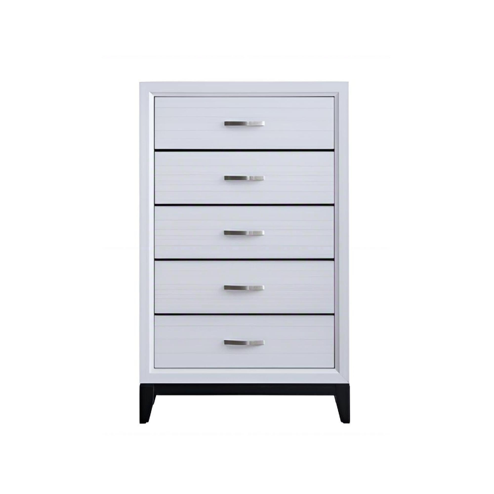 Modern White Wood Glasgow Storage Chest - Ample Storage