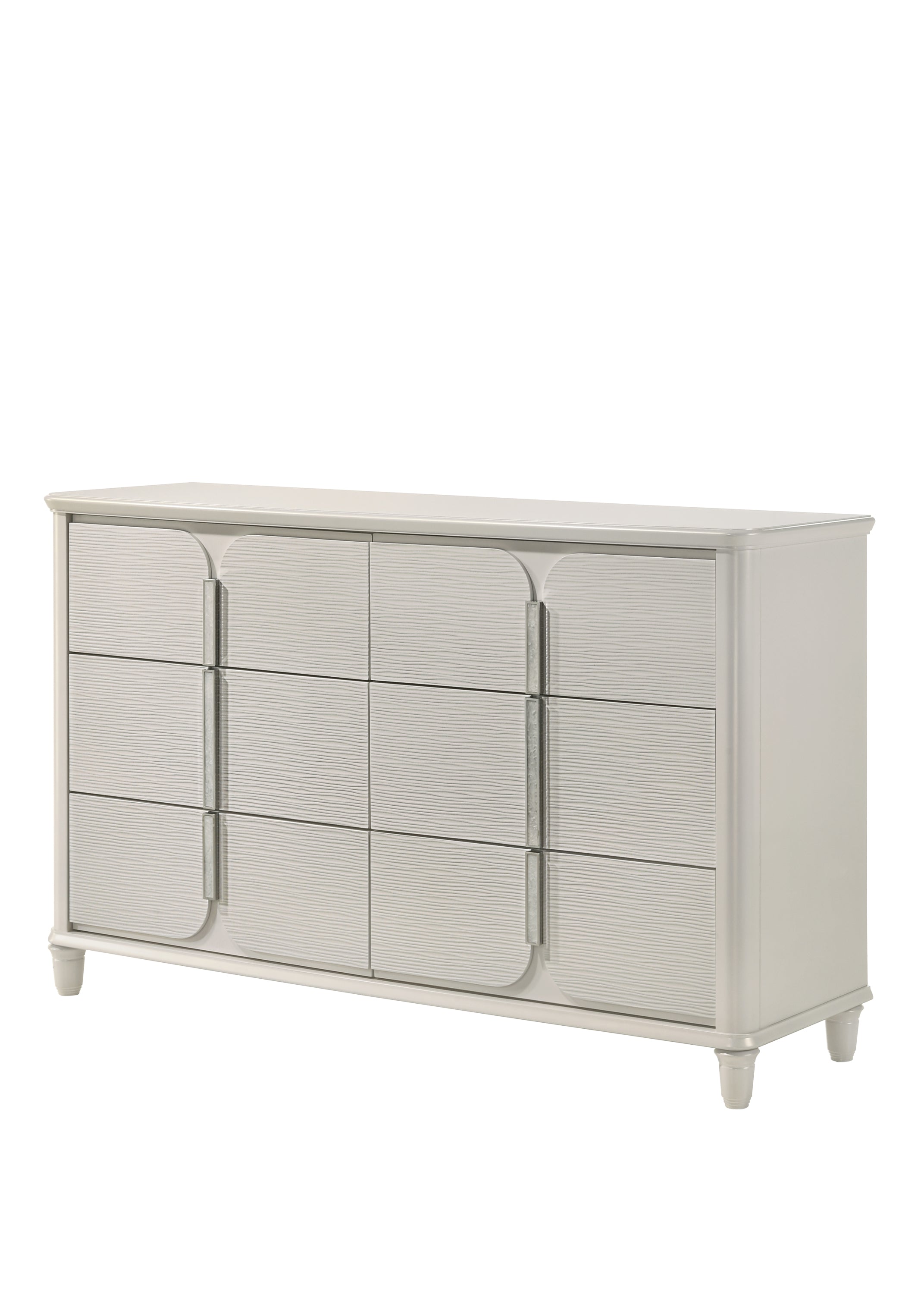 Laveda Pearl White Dresser - Elegant Storage