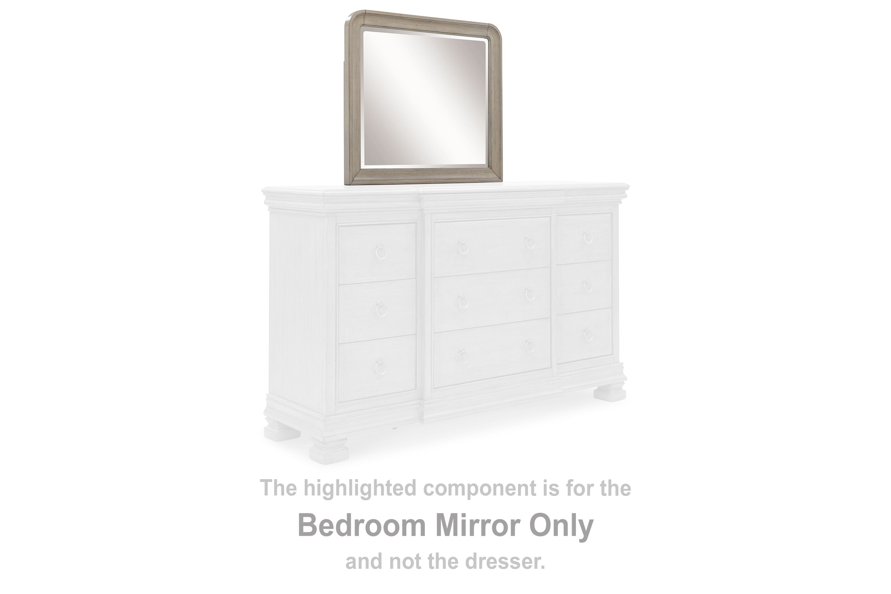 Lexorne - Bedroom Mirror - Gray