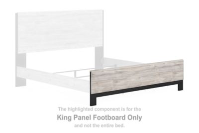 Vessalli - King Panel Footboard - Black / Gray