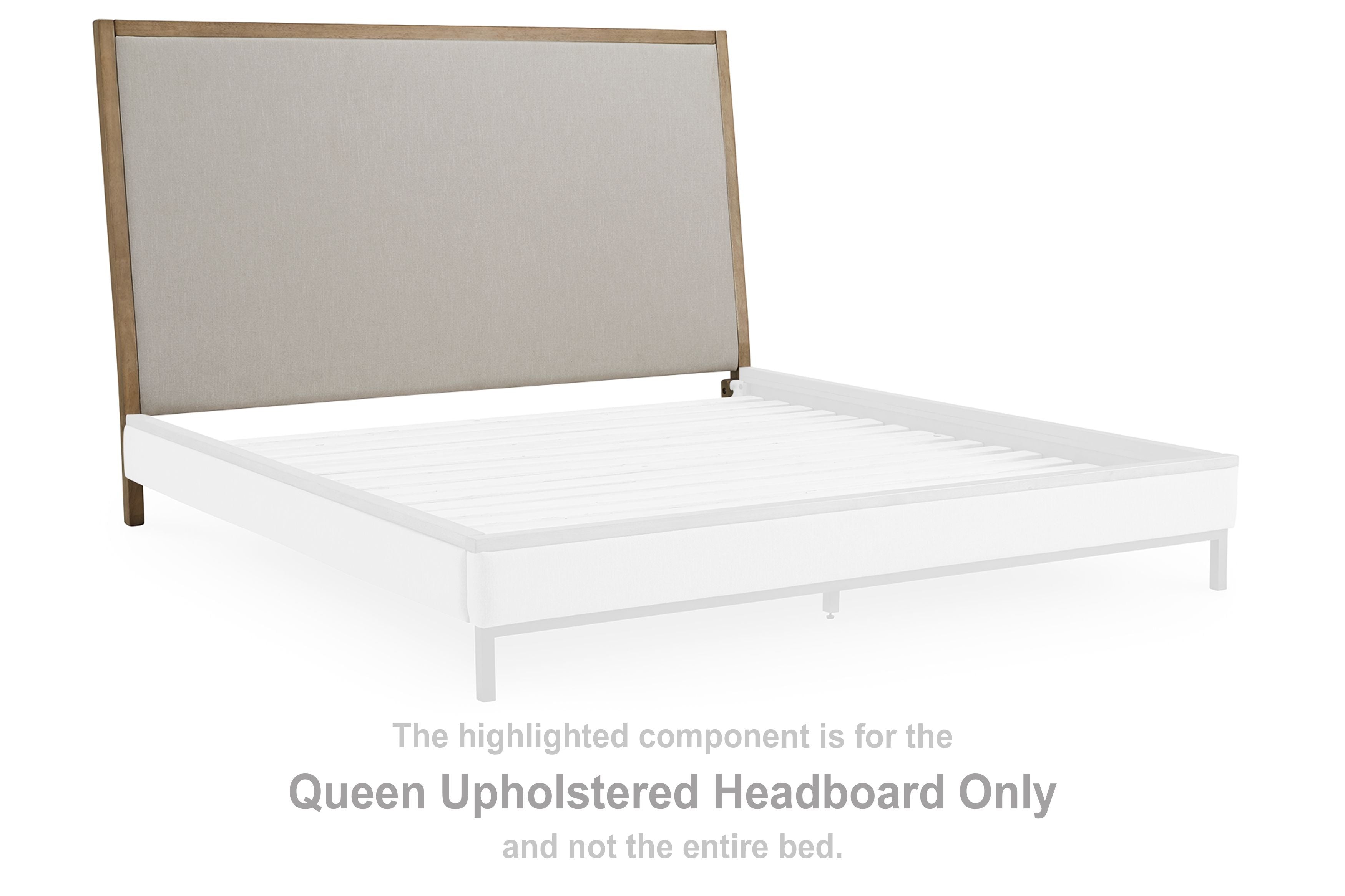 Tomtyn - Queen Upholstered Headboard - Light Brown