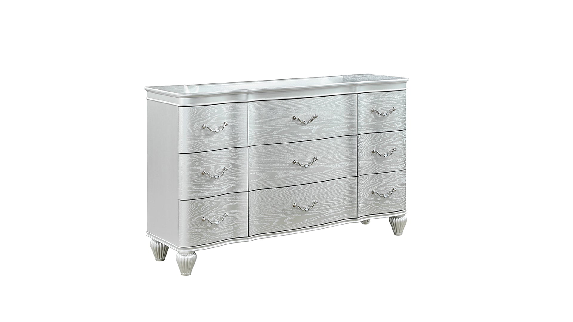 Landmark Traditional Silver 9-Drawer Wood Dresser