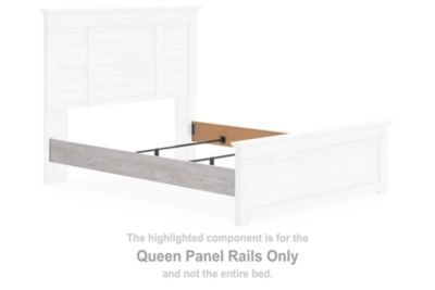 Makidern - Queen Panel Rails - Whitewash