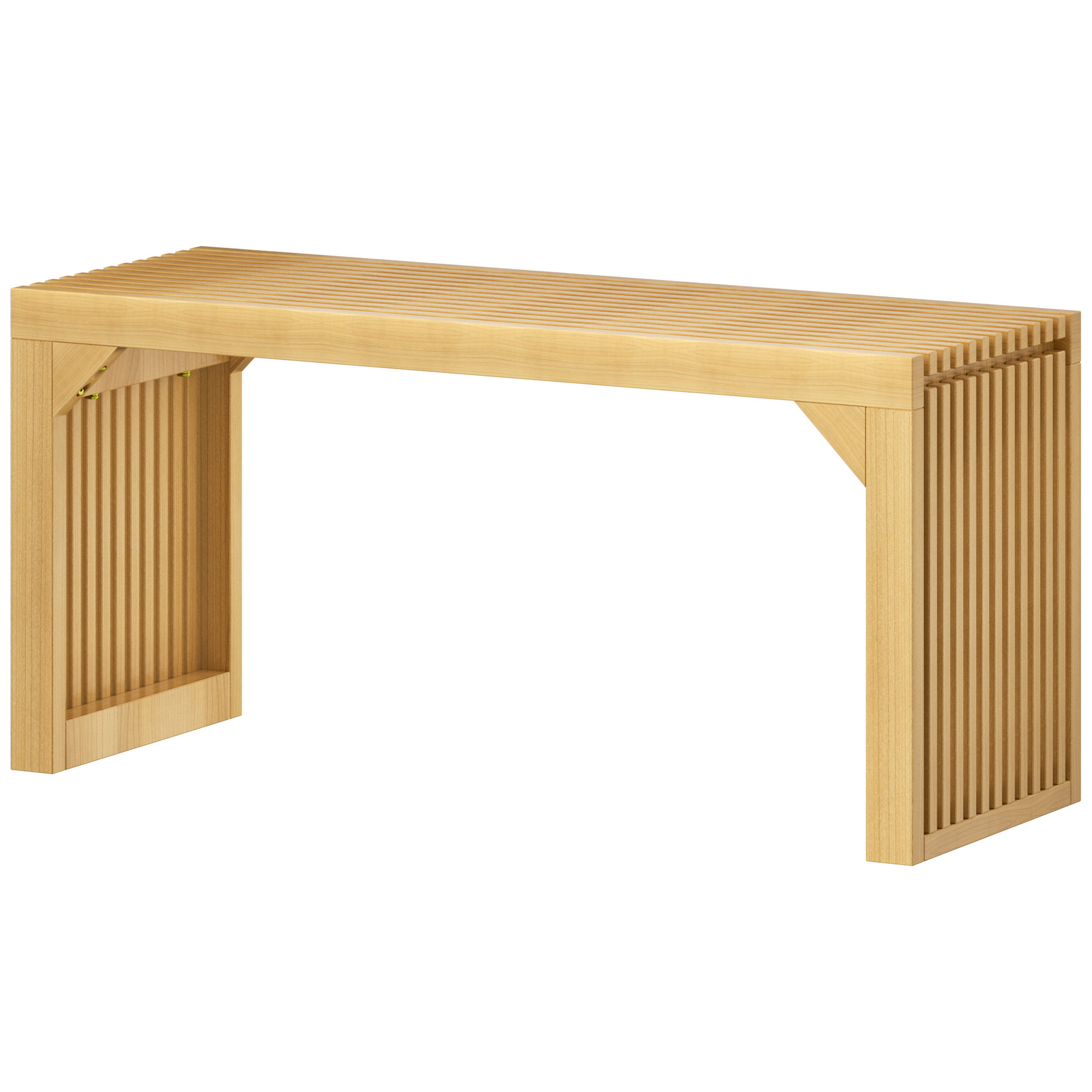 Natural Solid Wood Bench 35' - Entryway, Living Room, Kitchen