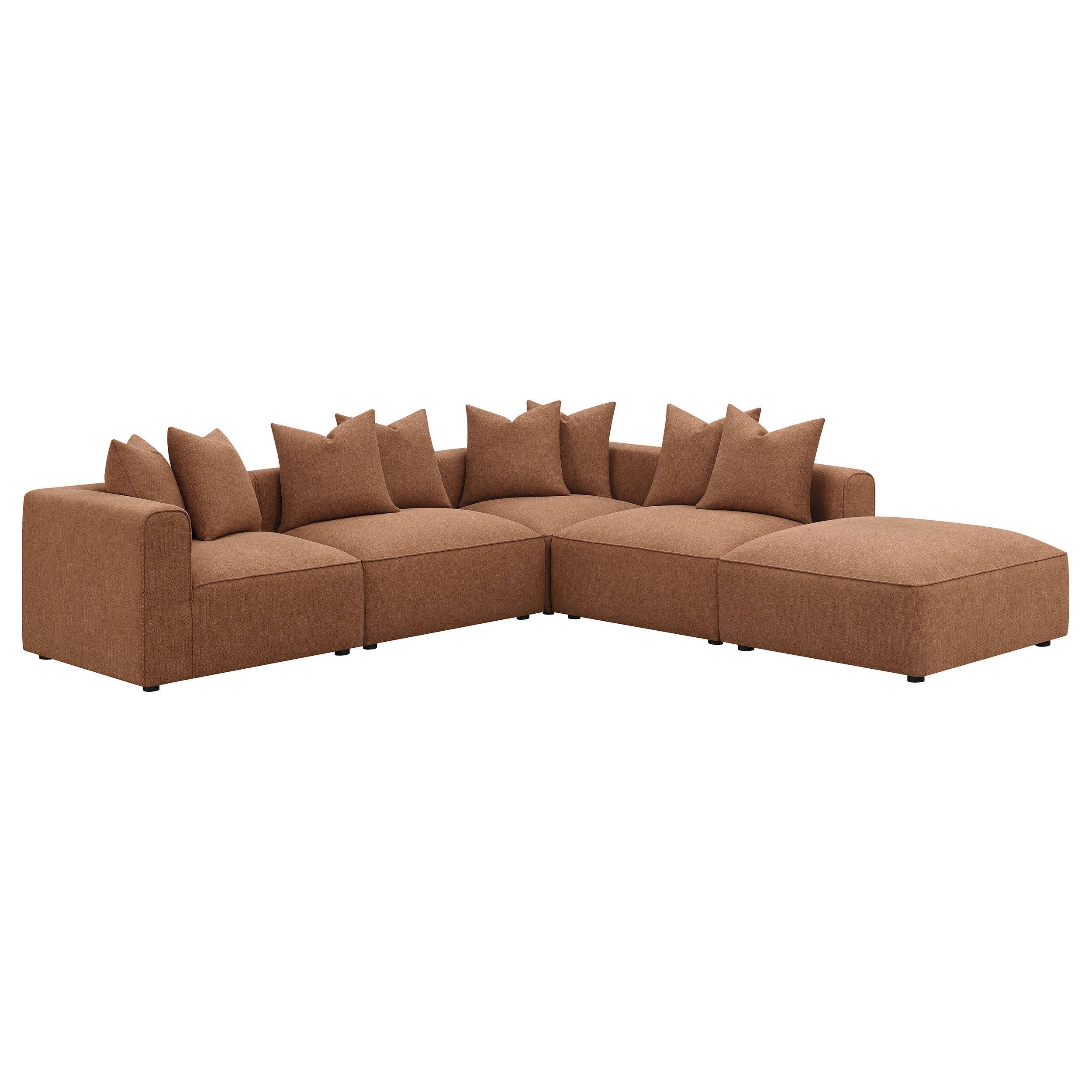 Colleen Terracotta 6-Pc Modular Sectional Sofa