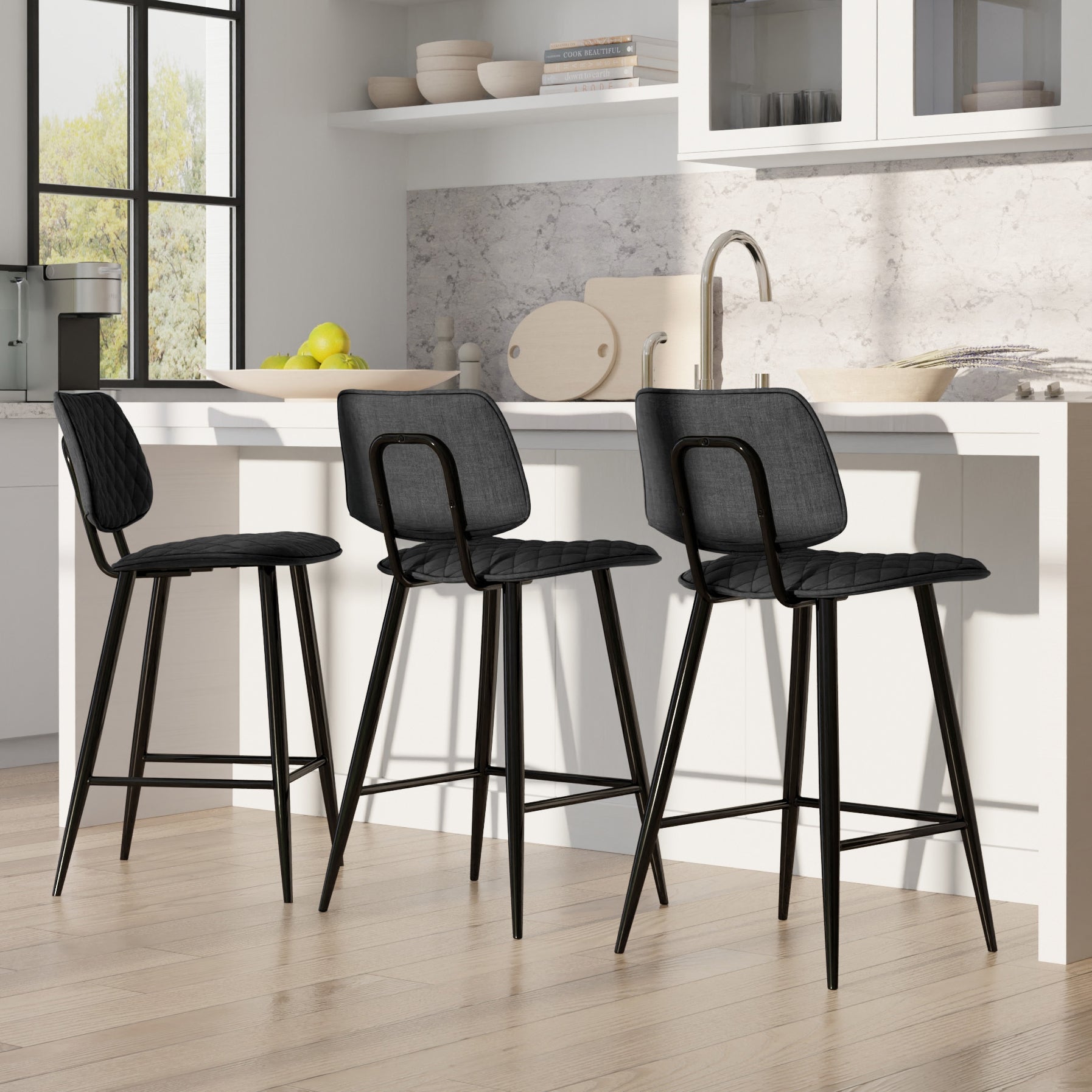 Raya Counter Height Stool (Set of 2) - Kitchen & Bar