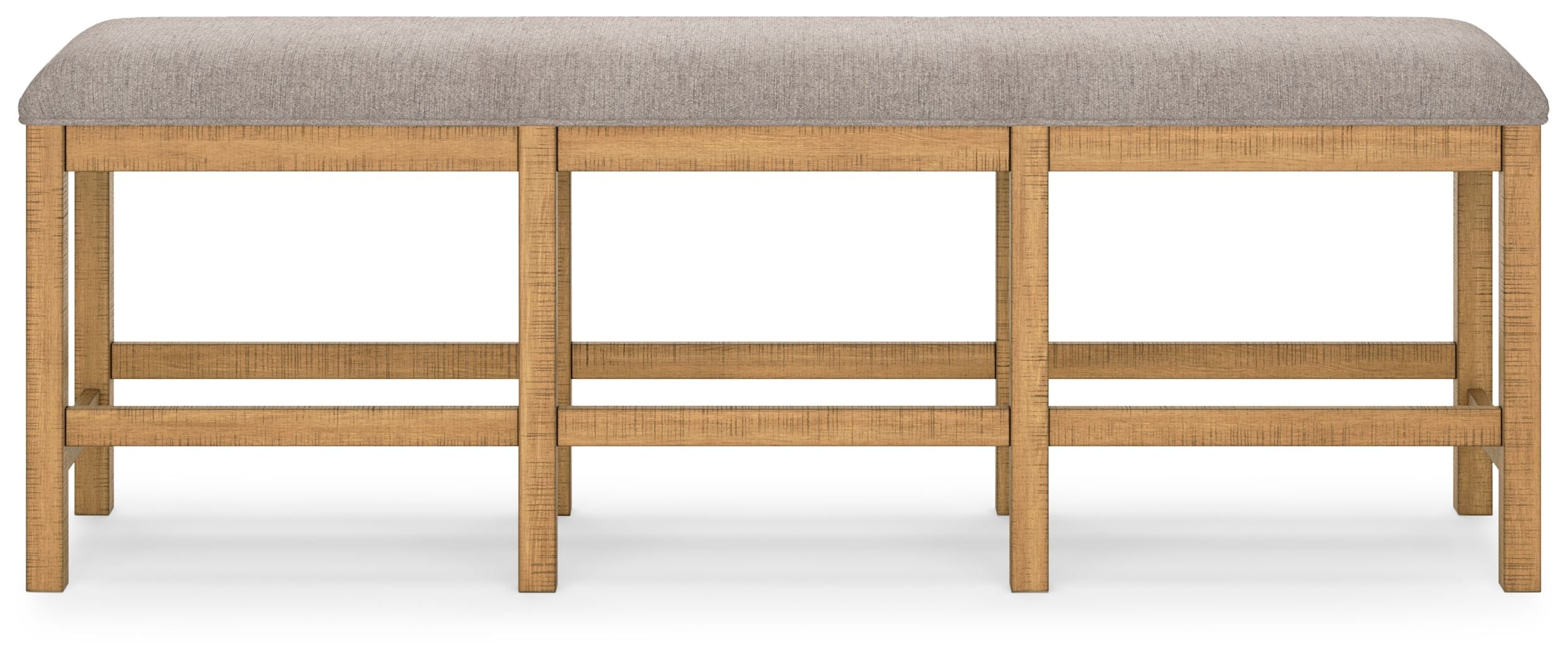 Havonplane - XL Counter Height Upholstered Dining Bench - Brown
