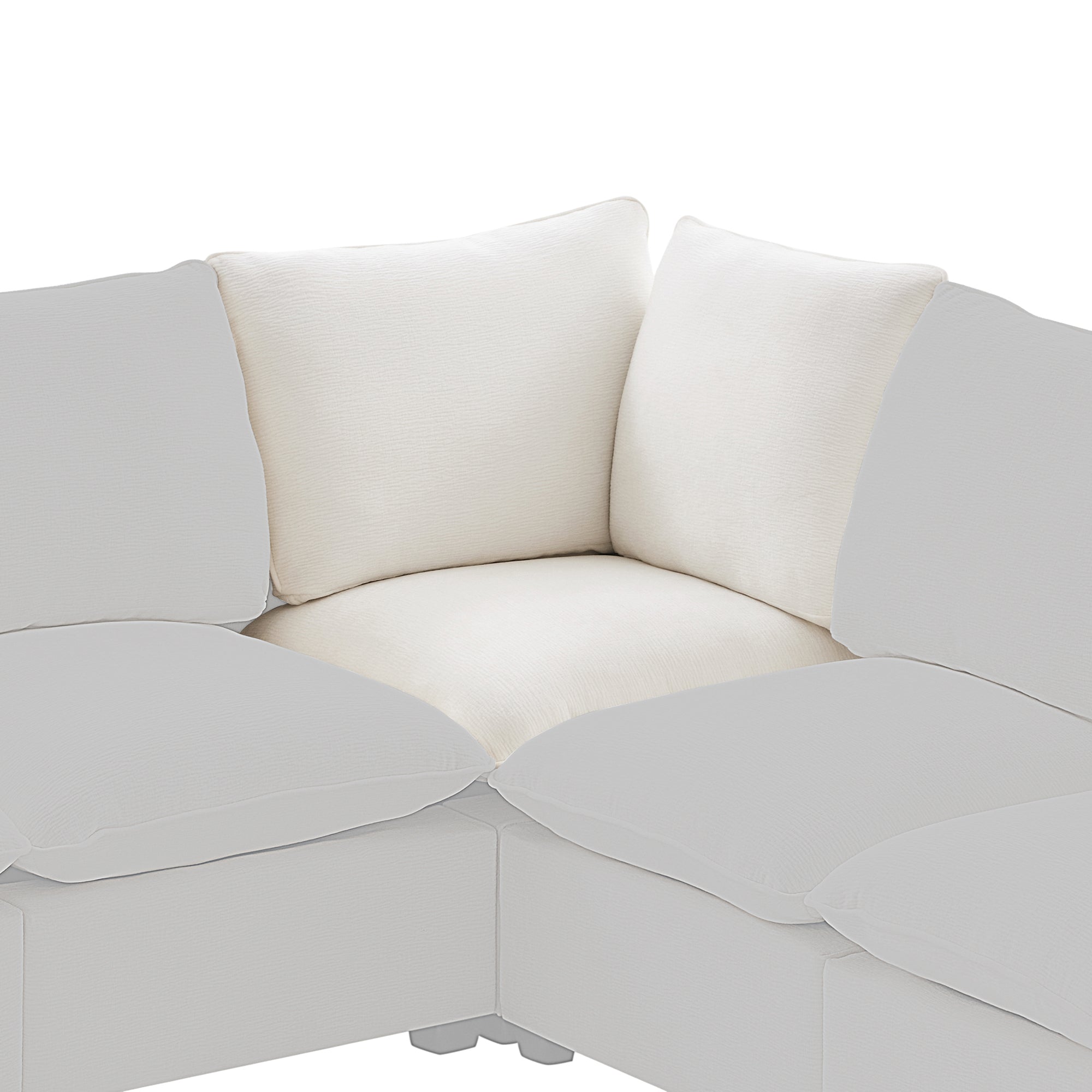 Chenille Corner Module for Modular Sectional Sofa - 2 Colors