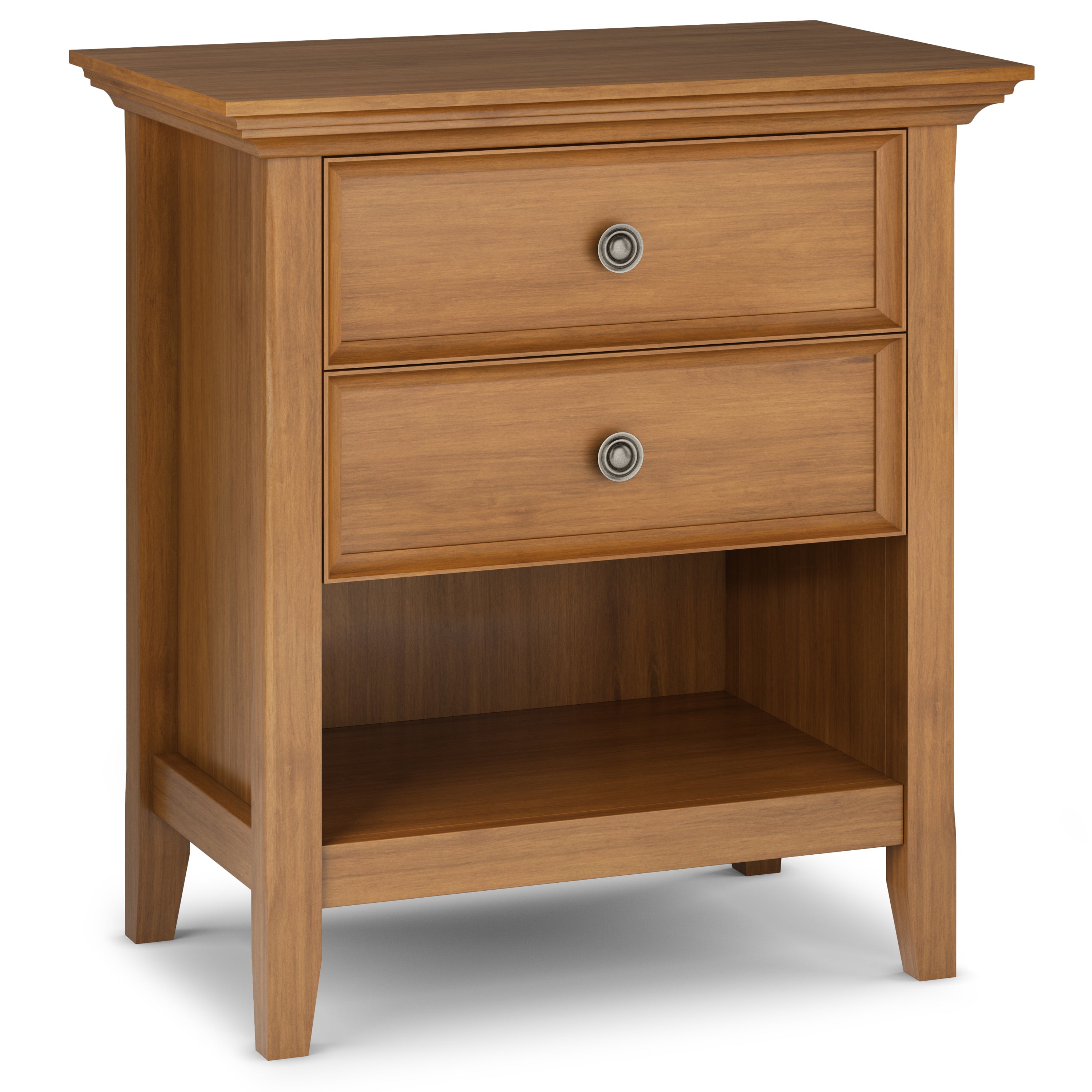 Amherst Light Golden Brown Bedside Table