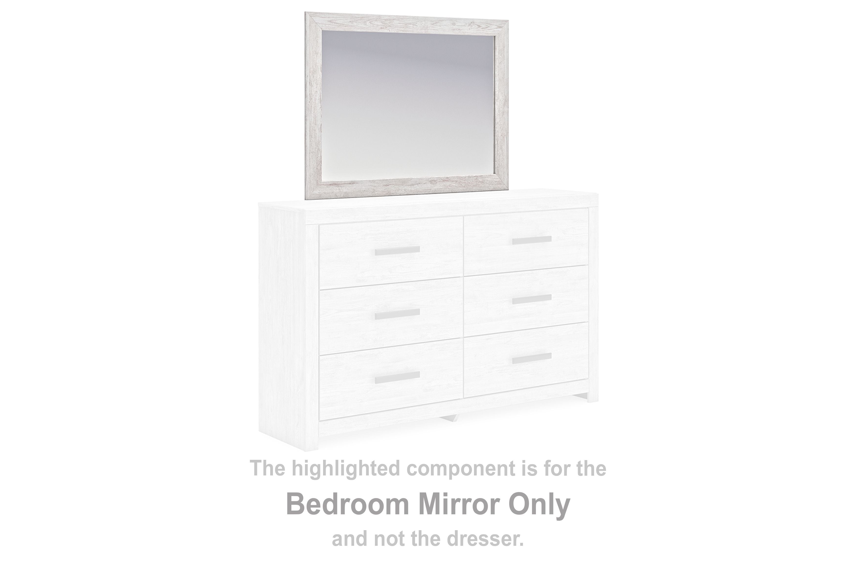 Cayboni - Bedroom Mirror - Whitewash