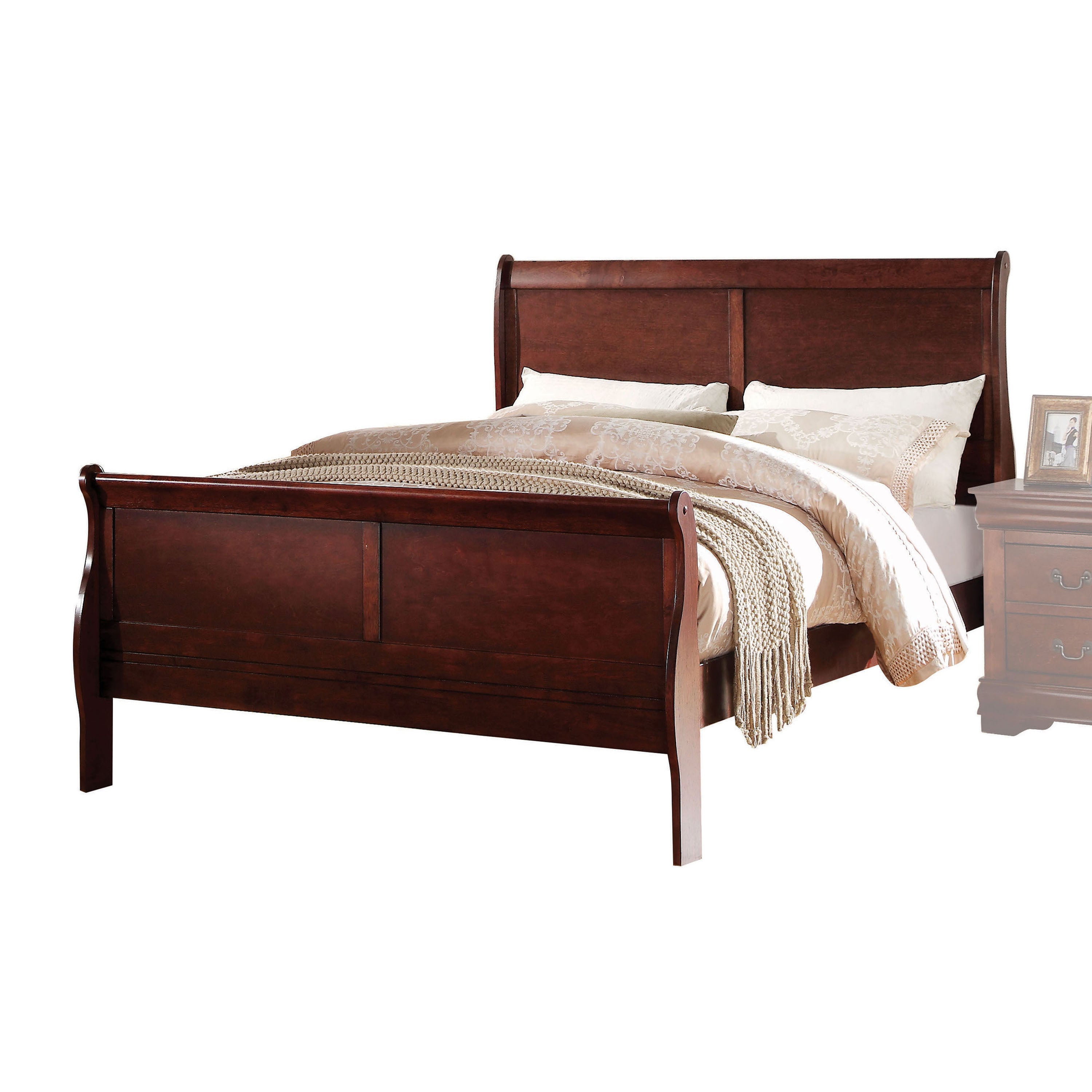 Premium Cherry Twin Bed: Solid Wood Frame, Durable & Stylish Design
