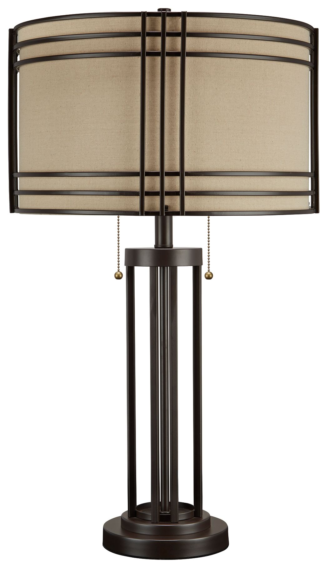 Hanswell - Metal Table Lamp - Dark Brown