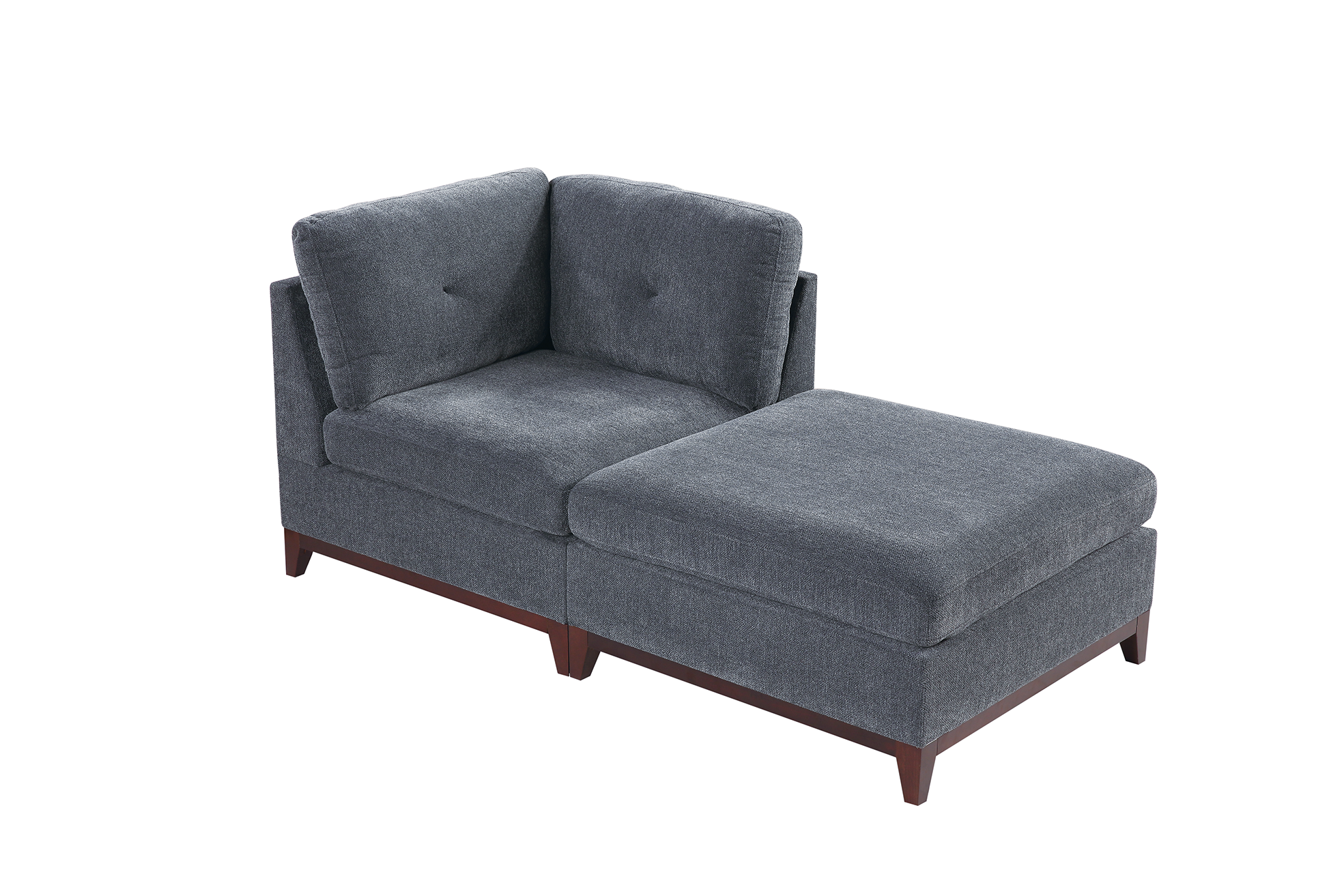 Ash Modular 2-Piece Set: Versatile Living Room Furniture