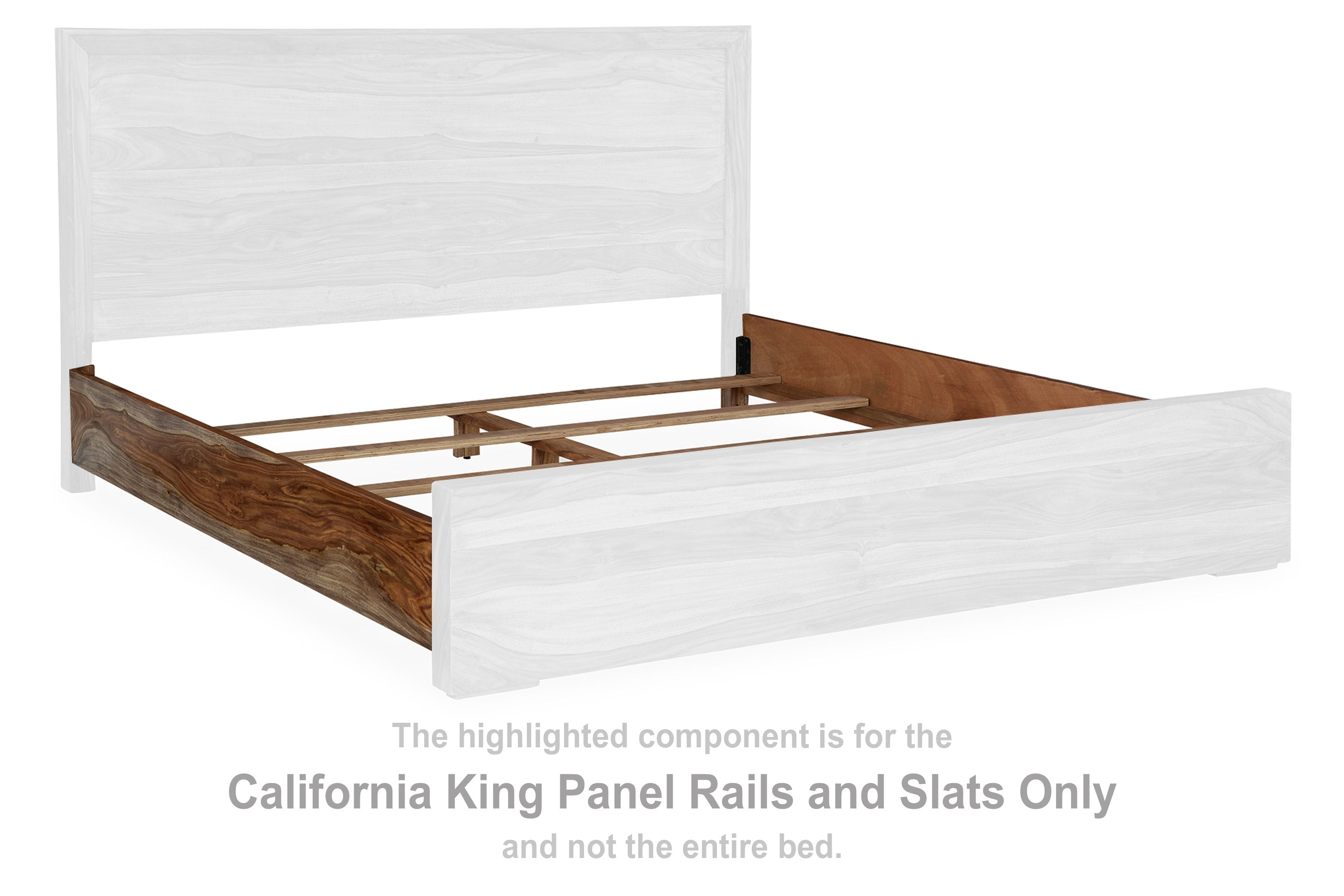 Dressonni - California King Panel Rails and Slats - Brown