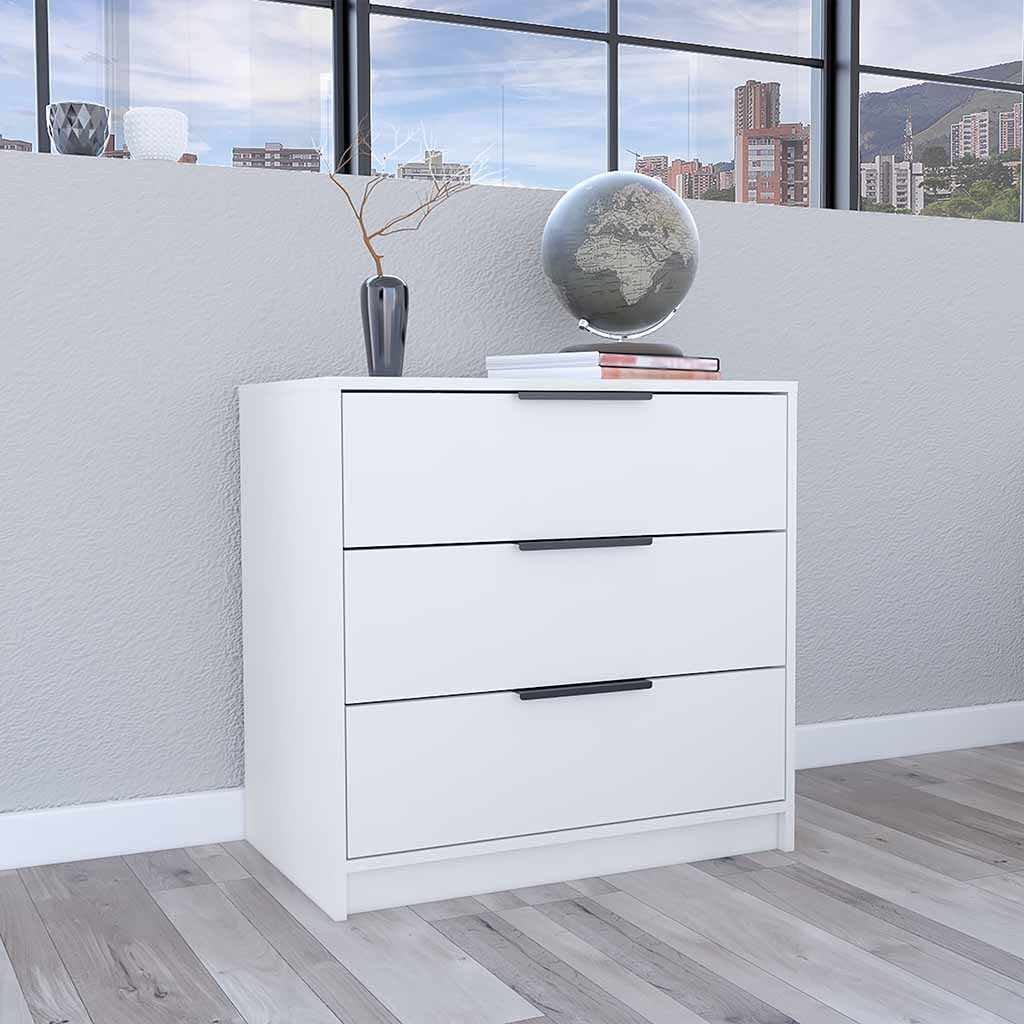White 3-Drawer Dresser Maryland | Superior Top