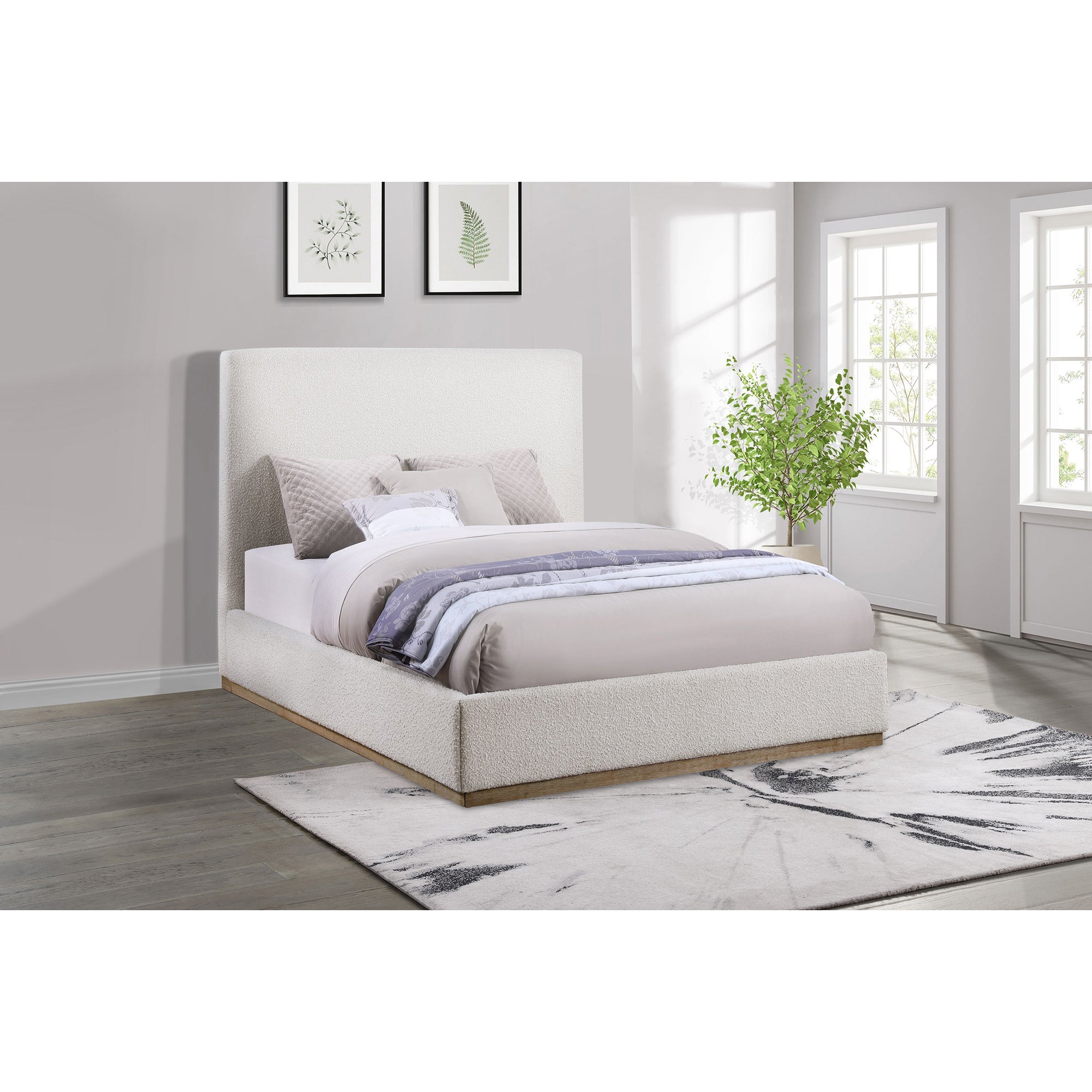 Othello Cream Platform Bed | Modern & Elegant Bedroom Furniture