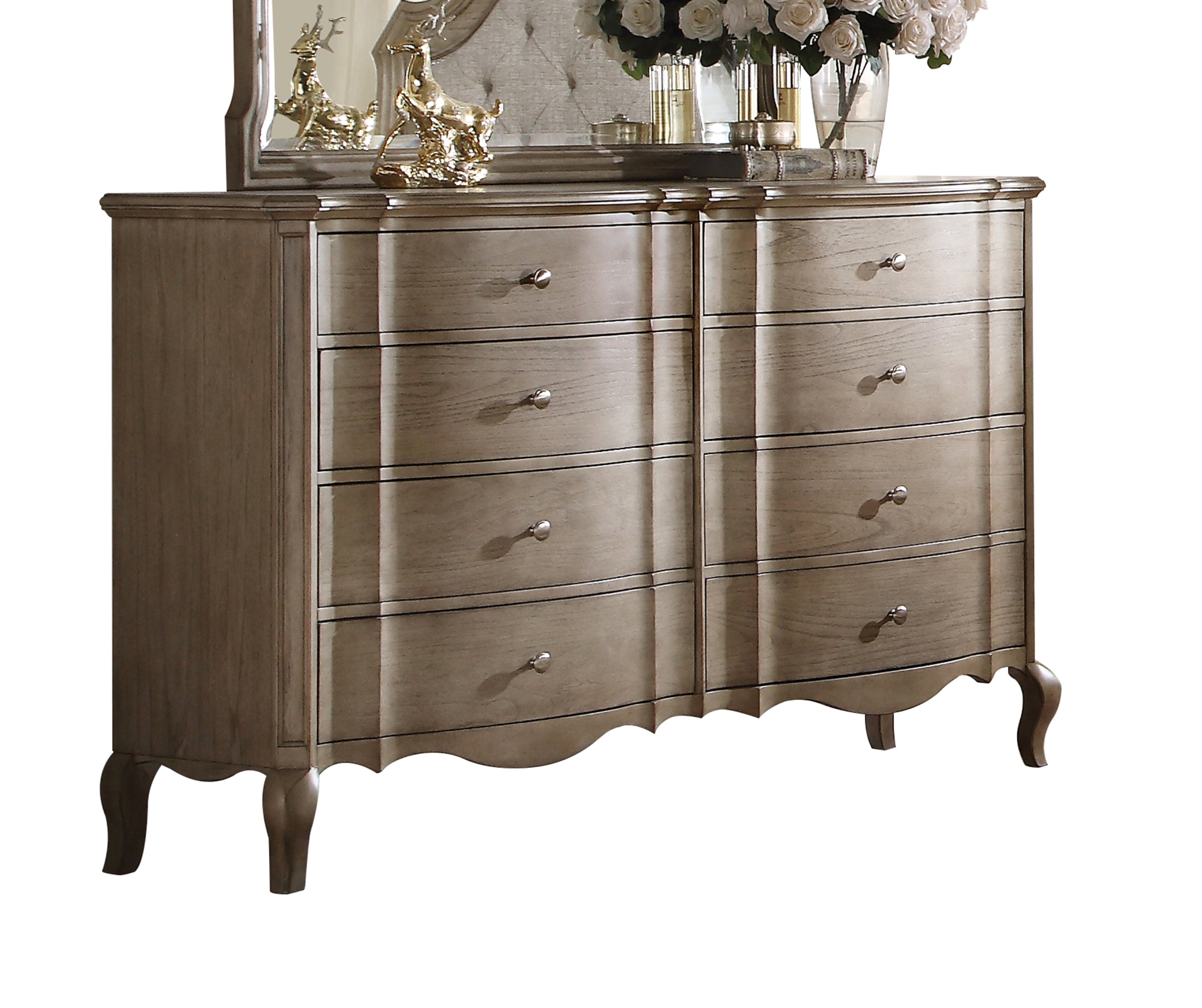 Chelmsford Antique Taupe Finish Dresser - Elegant Storage