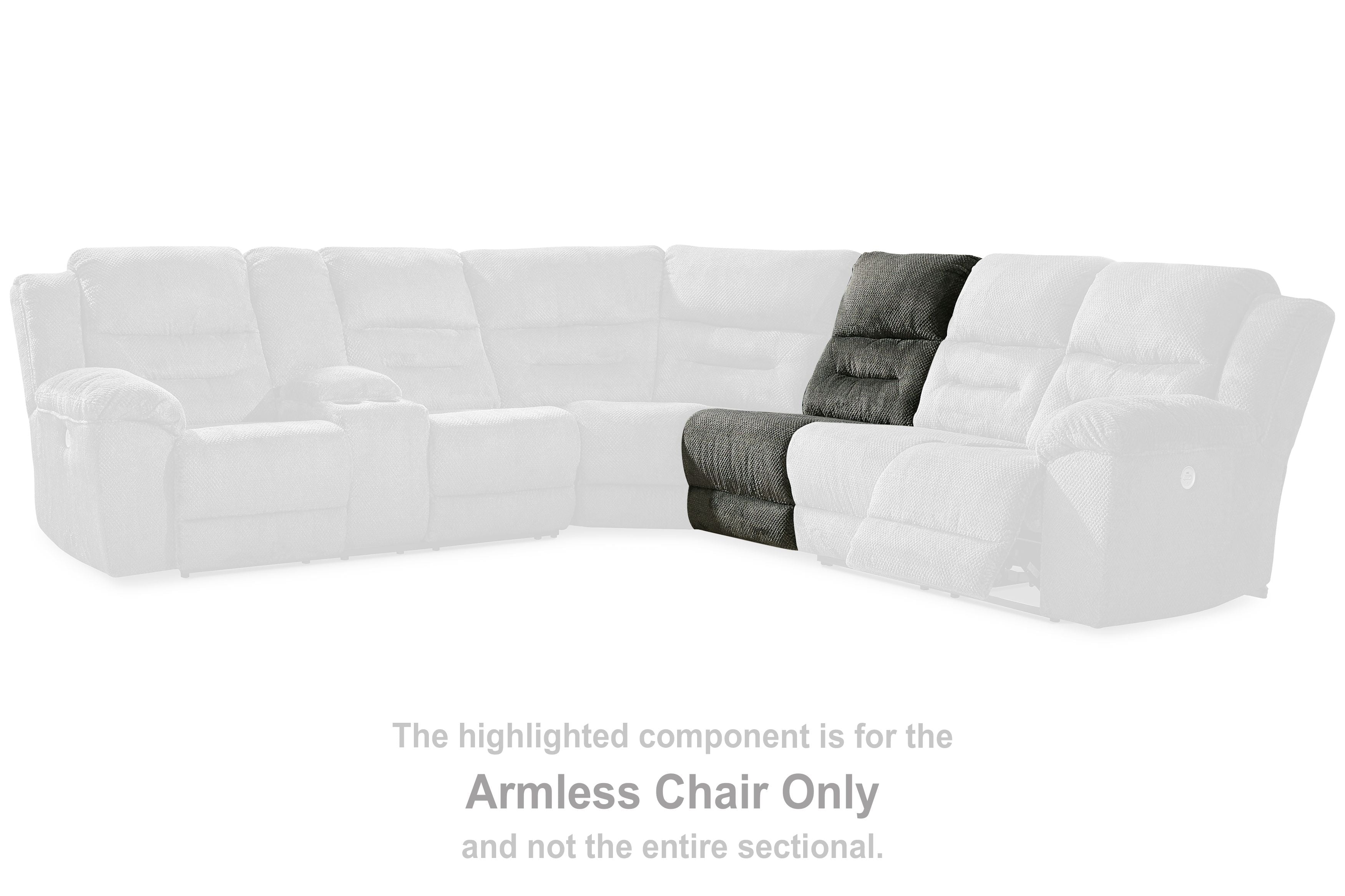 Nettington - Armless Chair - Smoke