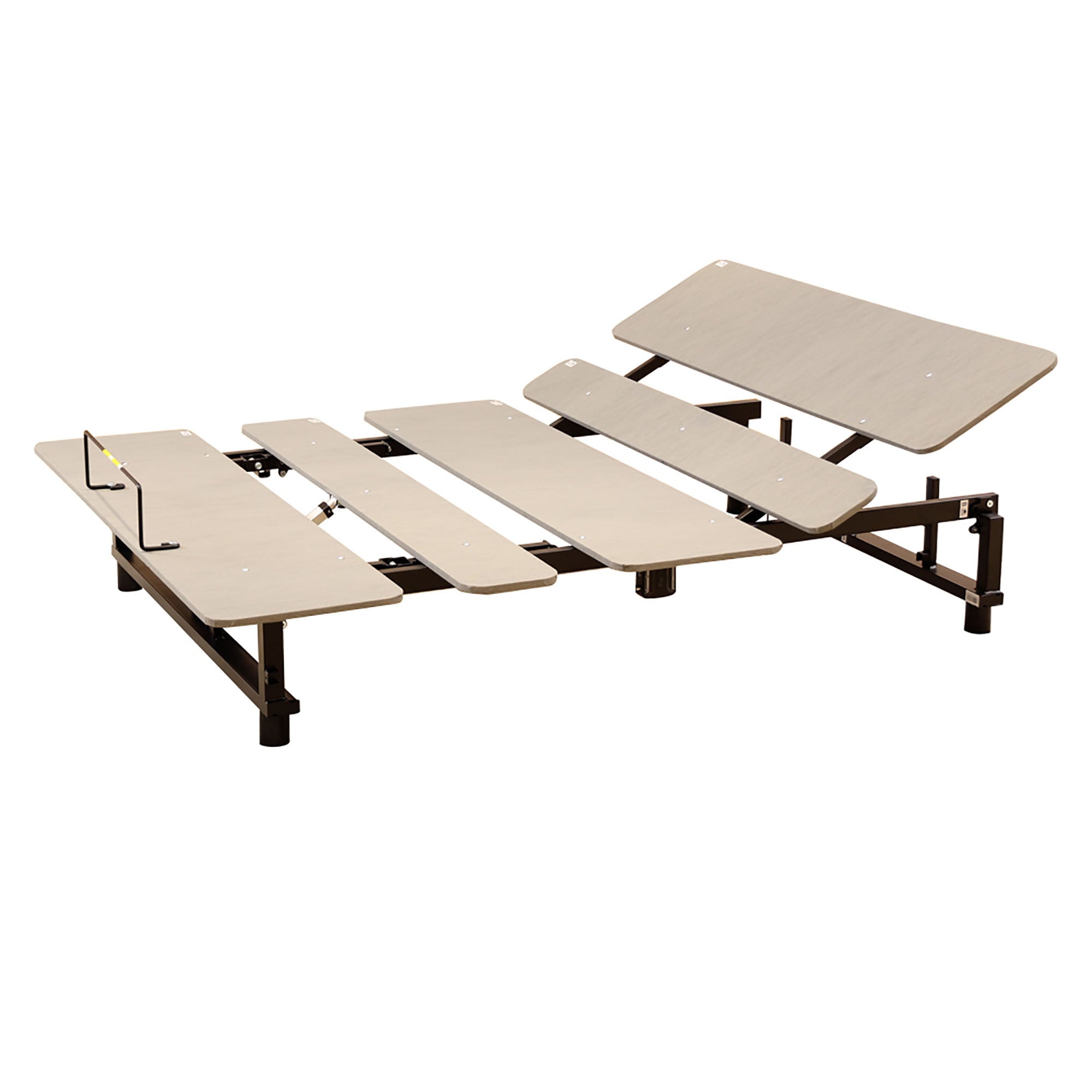 Electric Ergonomic Queen Adjustable Bed Base with Wireless Remote Grey Steel