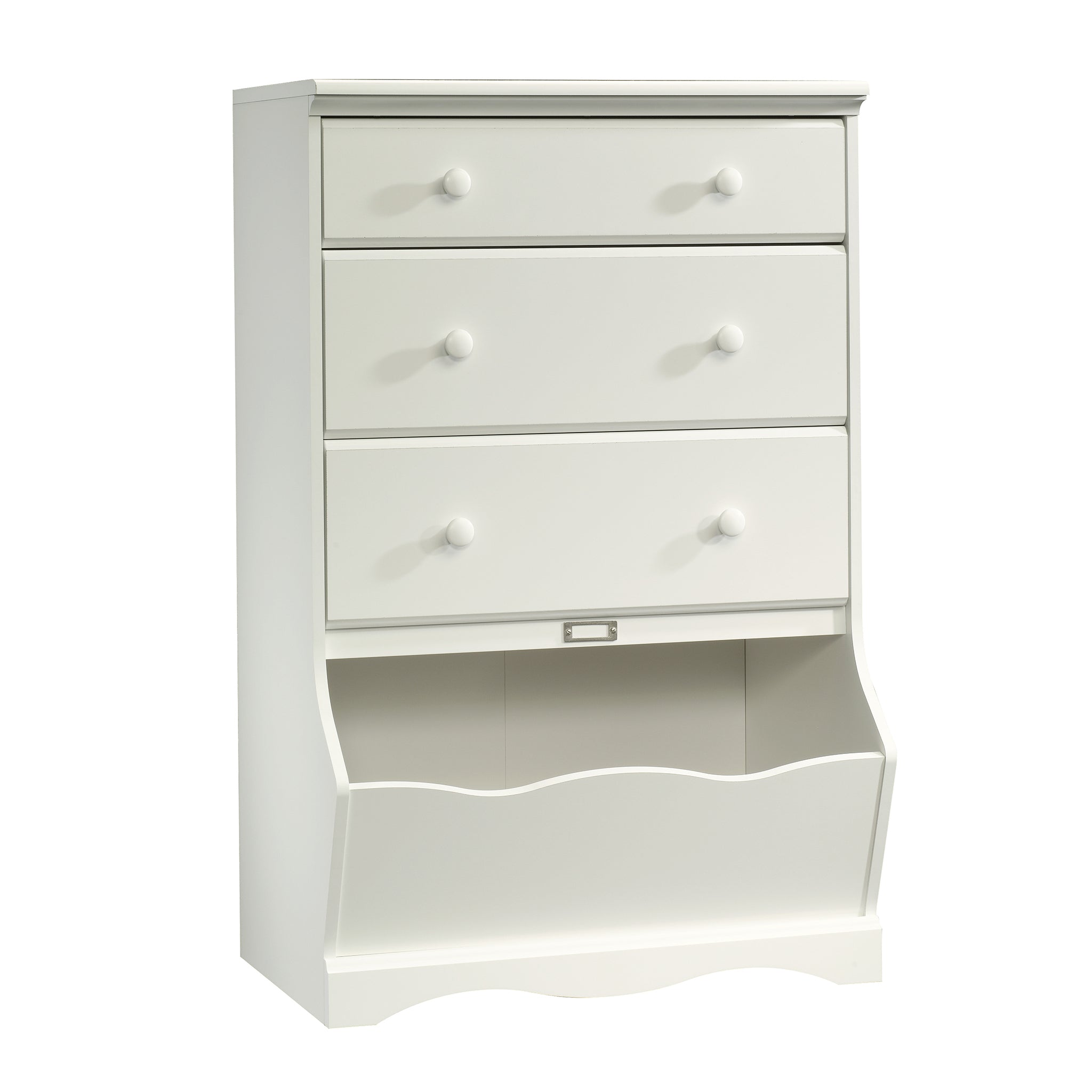 White 3-Drawer Chest - Modern & Compact Room Storage Solution